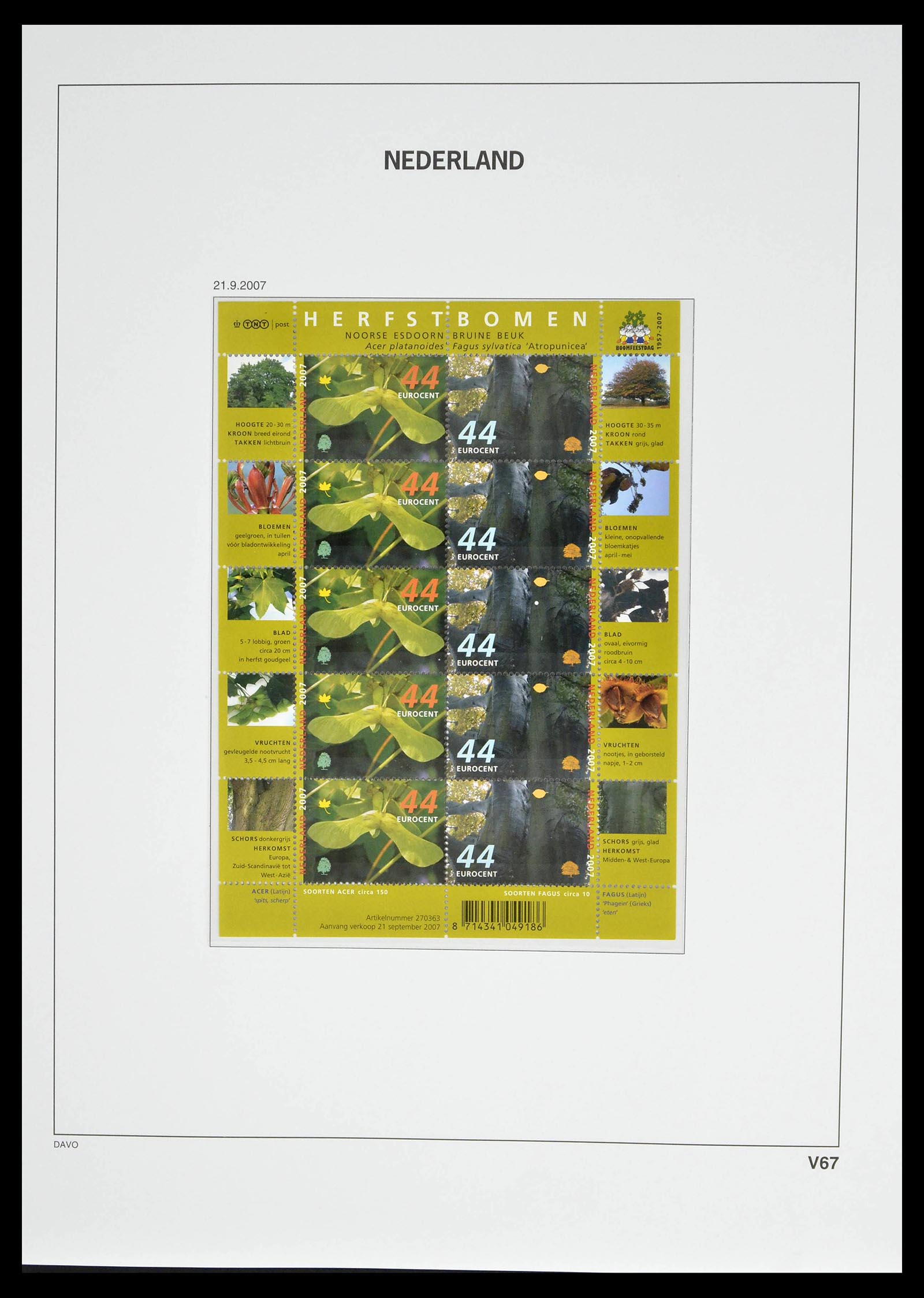39134 0081 - Stamp collection 39134 Netherlands sheetlets 1992-2019!