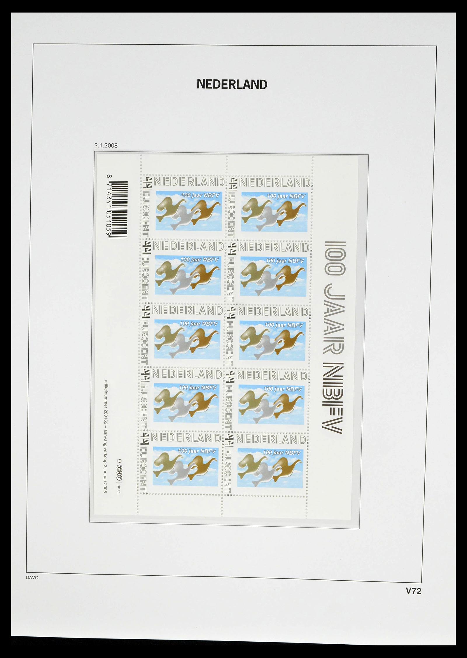 39134 0086 - Stamp collection 39134 Netherlands sheetlets 1992-2019!