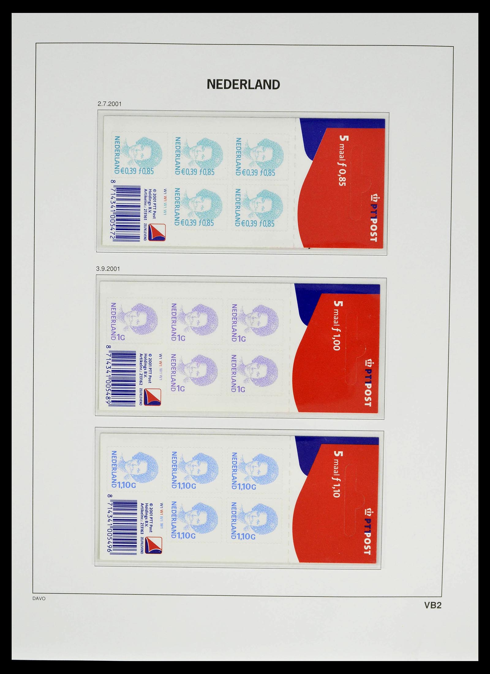 39134 0095 - Stamp collection 39134 Netherlands sheetlets 1992-2019!