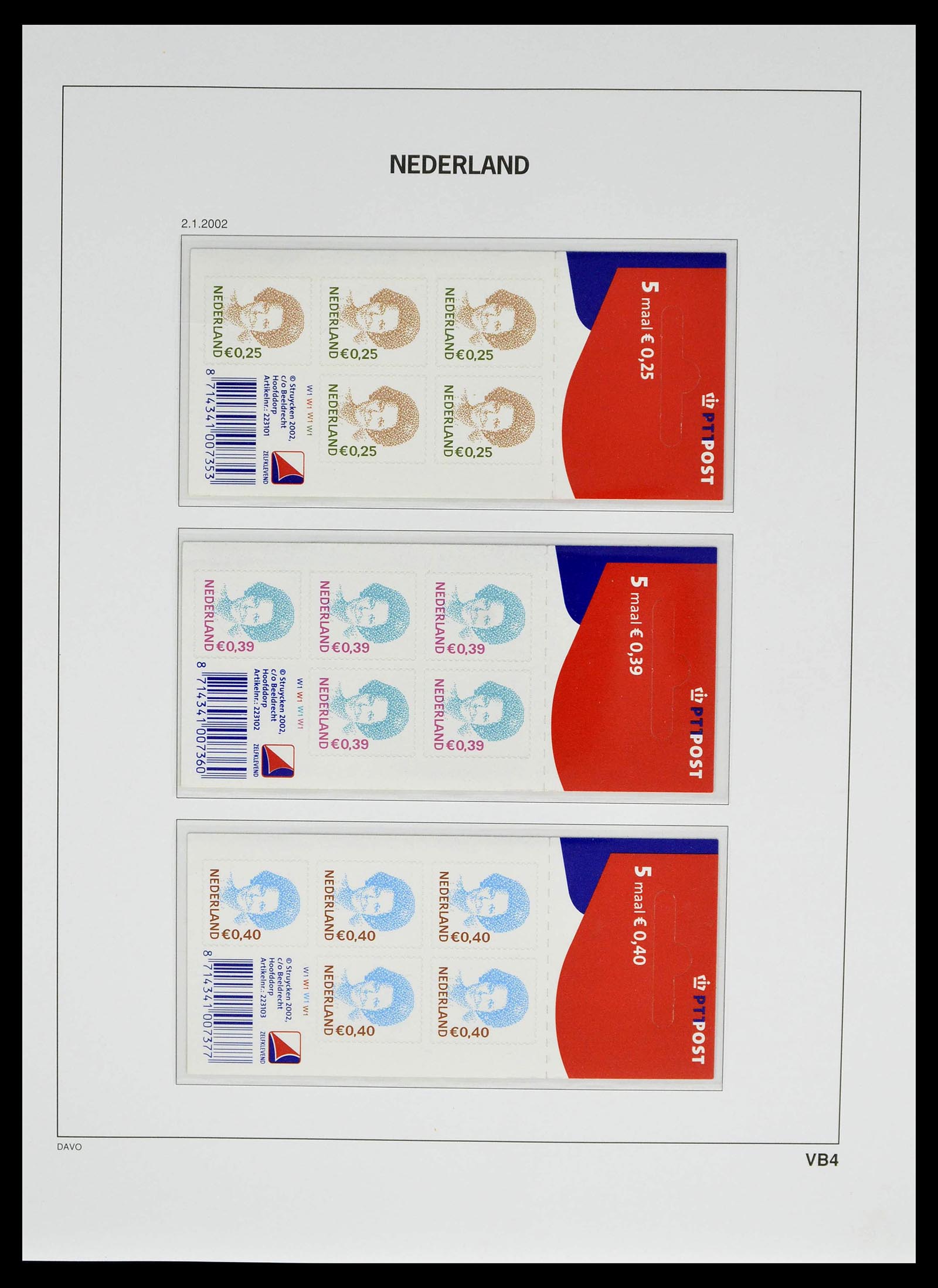 39134 0097 - Stamp collection 39134 Netherlands sheetlets 1992-2019!