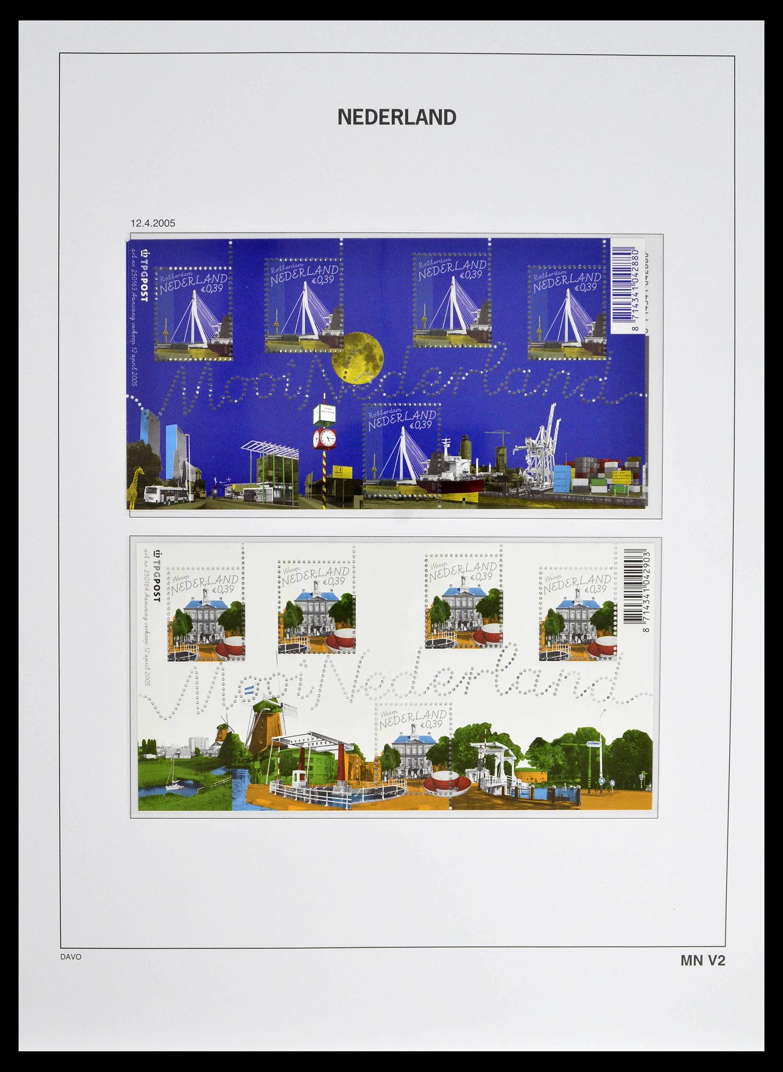 39134 0221 - Stamp collection 39134 Netherlands sheetlets 1992-2019!