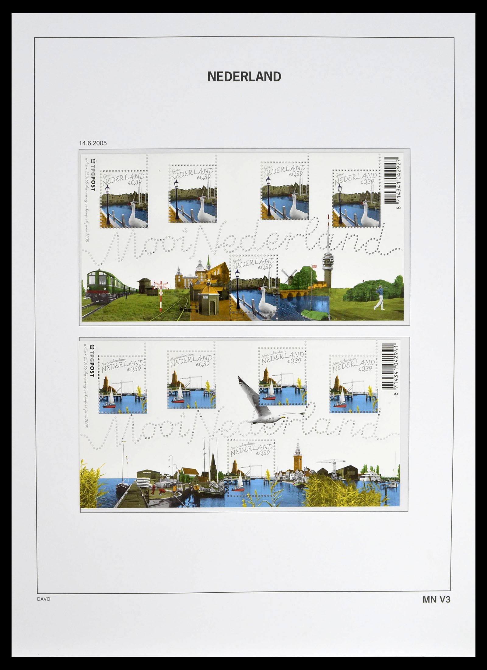39134 0222 - Stamp collection 39134 Netherlands sheetlets 1992-2019!