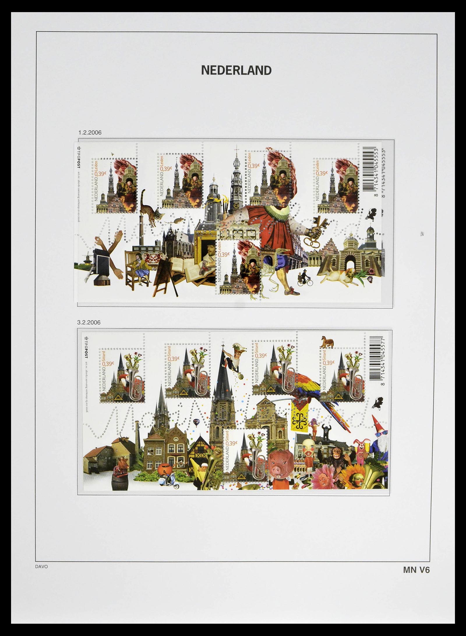 39134 0225 - Stamp collection 39134 Netherlands sheetlets 1992-2019!