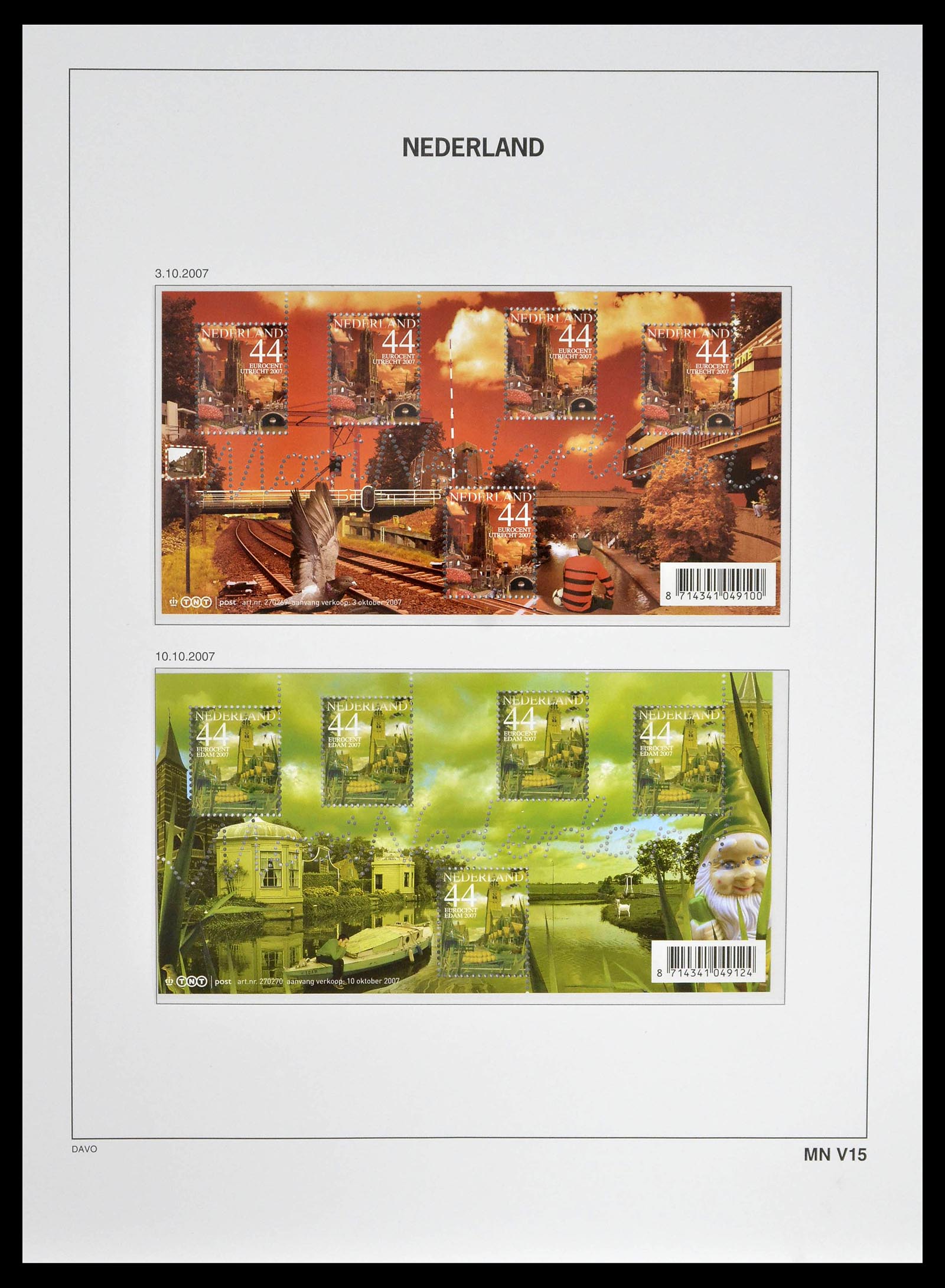 39134 0234 - Stamp collection 39134 Netherlands sheetlets 1992-2019!
