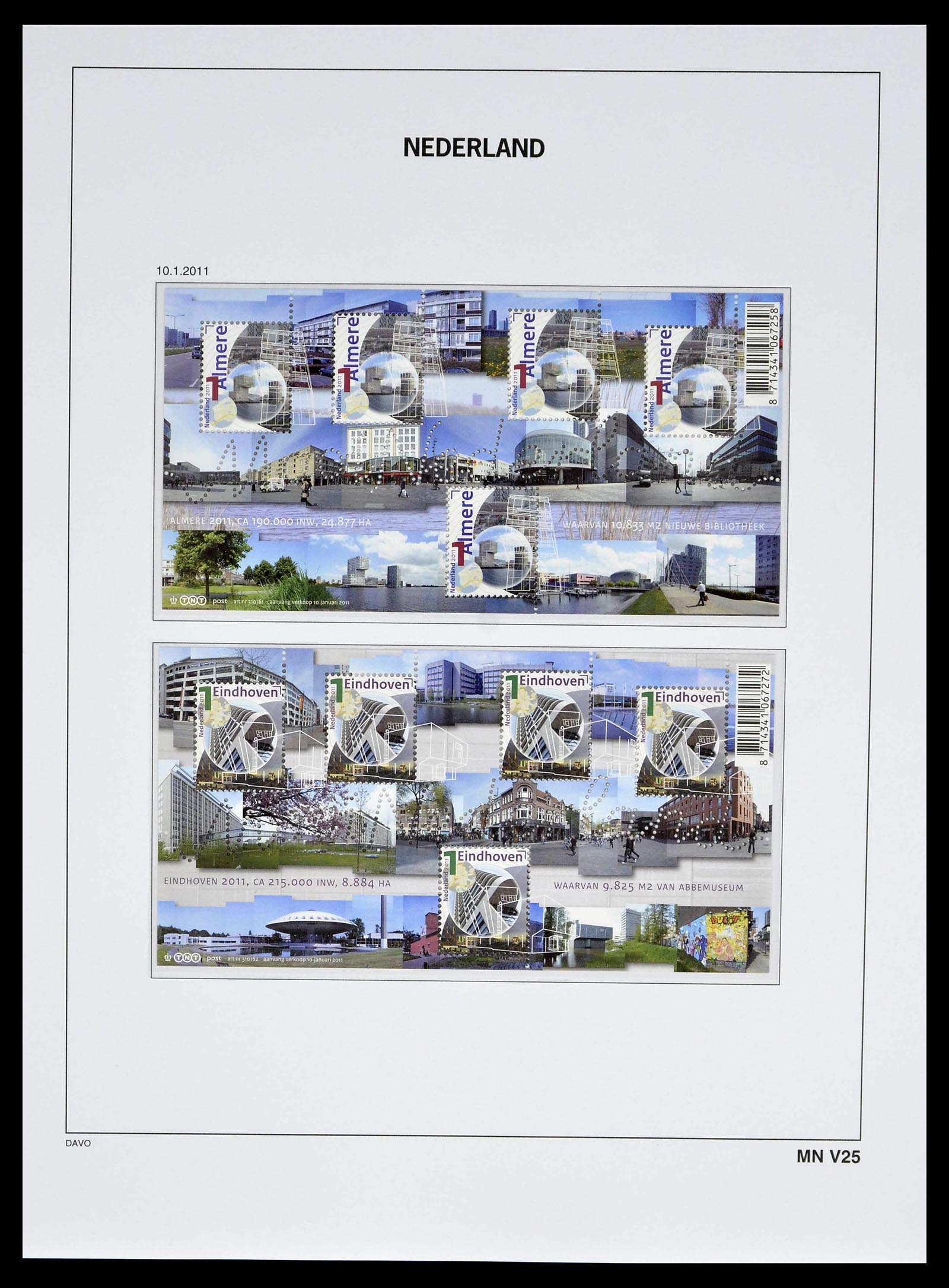 39134 0244 - Stamp collection 39134 Netherlands sheetlets 1992-2019!