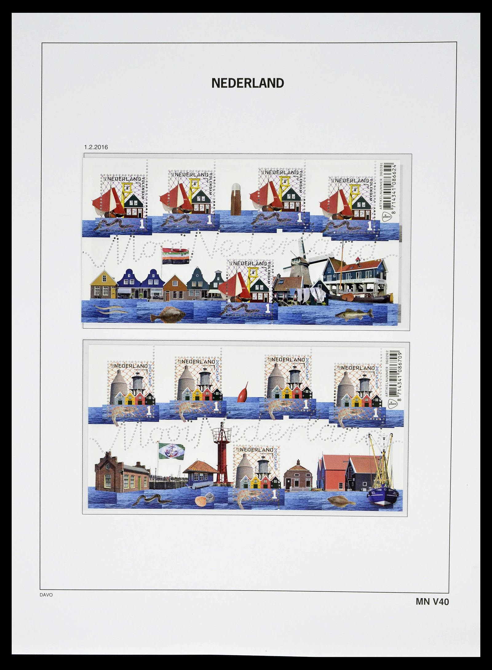 39134 0259 - Stamp collection 39134 Netherlands sheetlets 1992-2019!