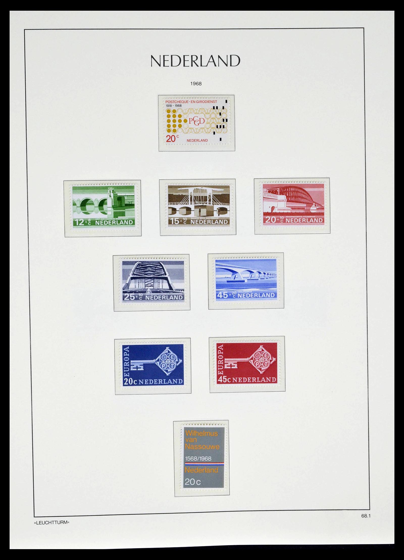 39135 0105 - Postzegelverzameling 39135 Nederland 1852-1969.