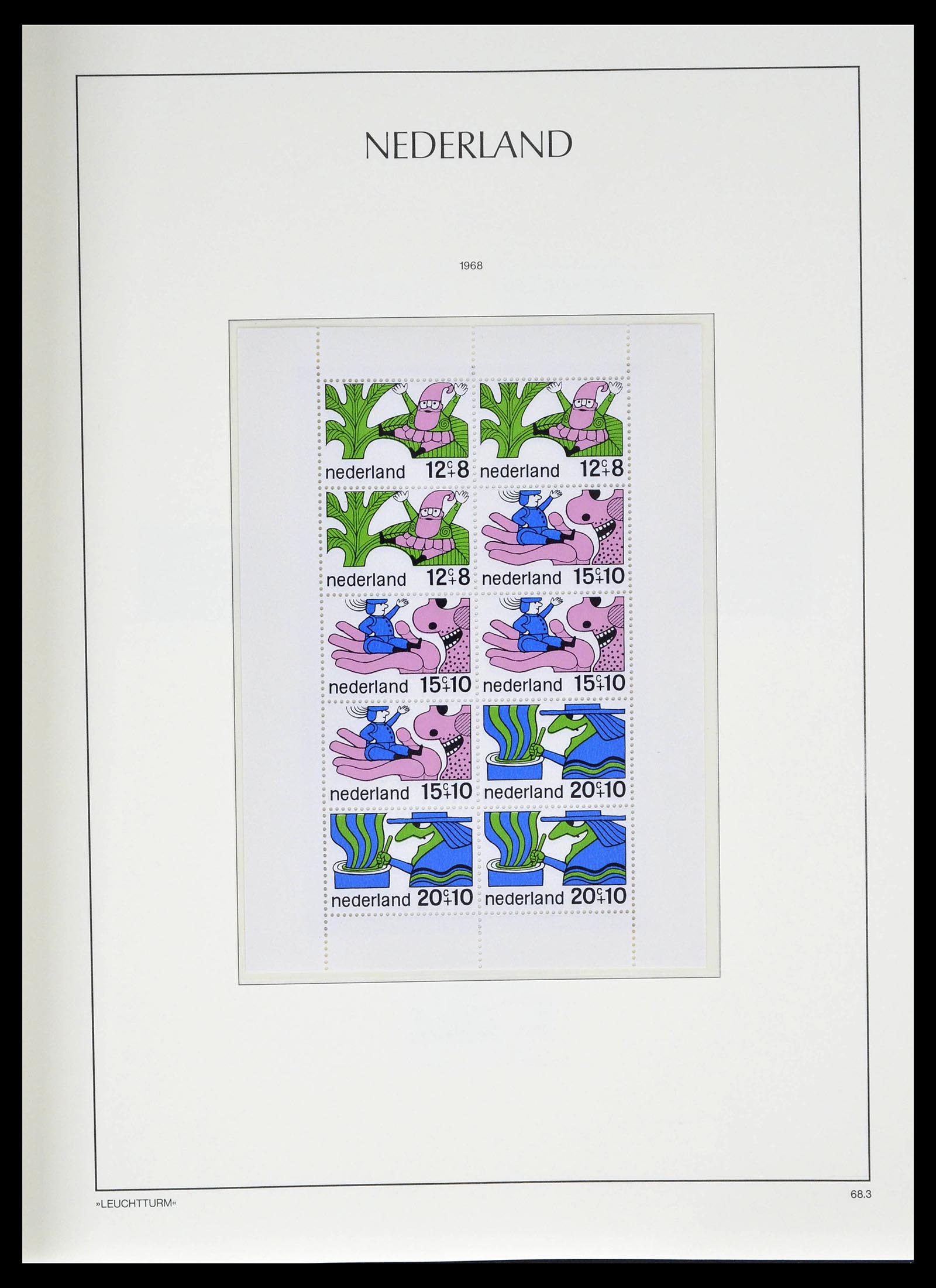 39135 0107 - Postzegelverzameling 39135 Nederland 1852-1969.