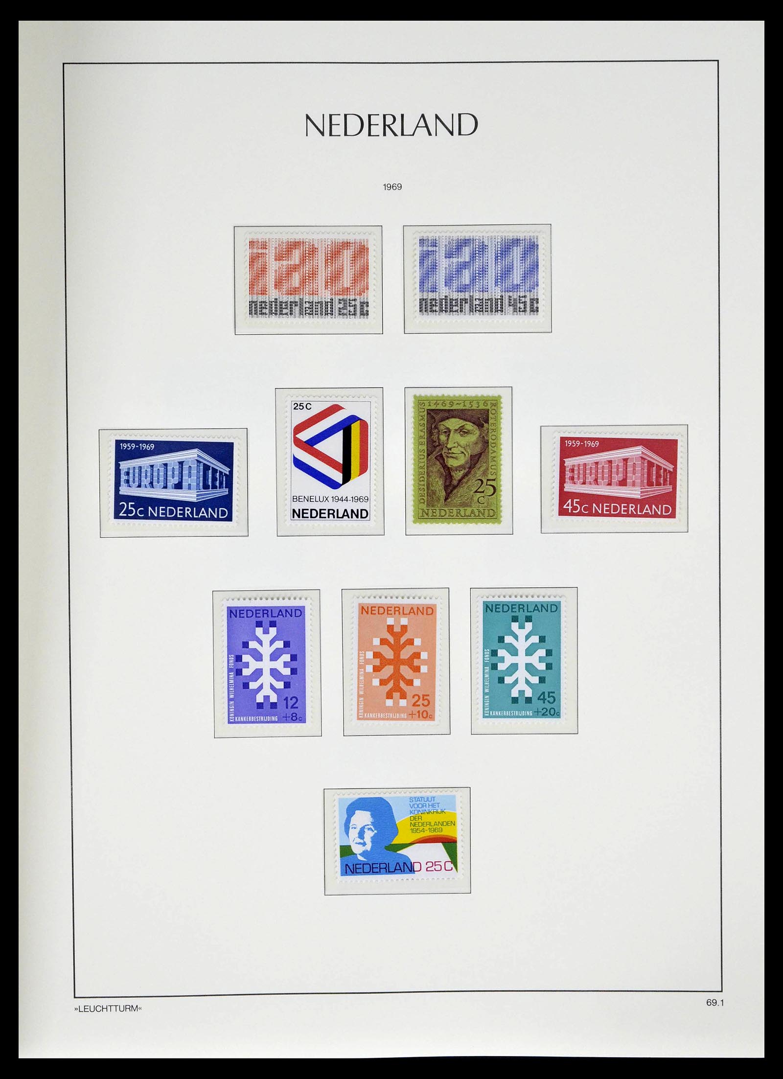 39135 0108 - Postzegelverzameling 39135 Nederland 1852-1969.