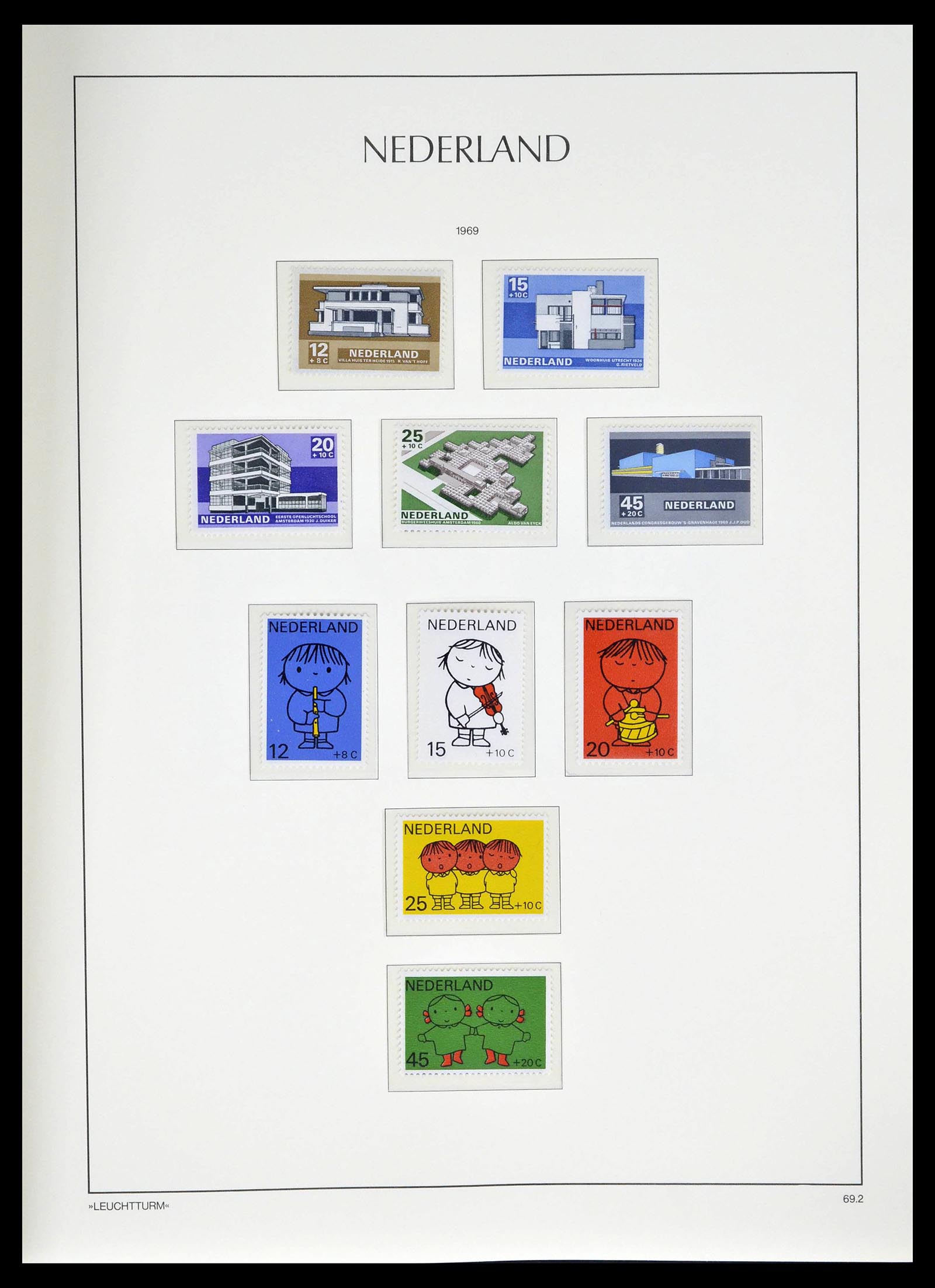 39135 0109 - Postzegelverzameling 39135 Nederland 1852-1969.