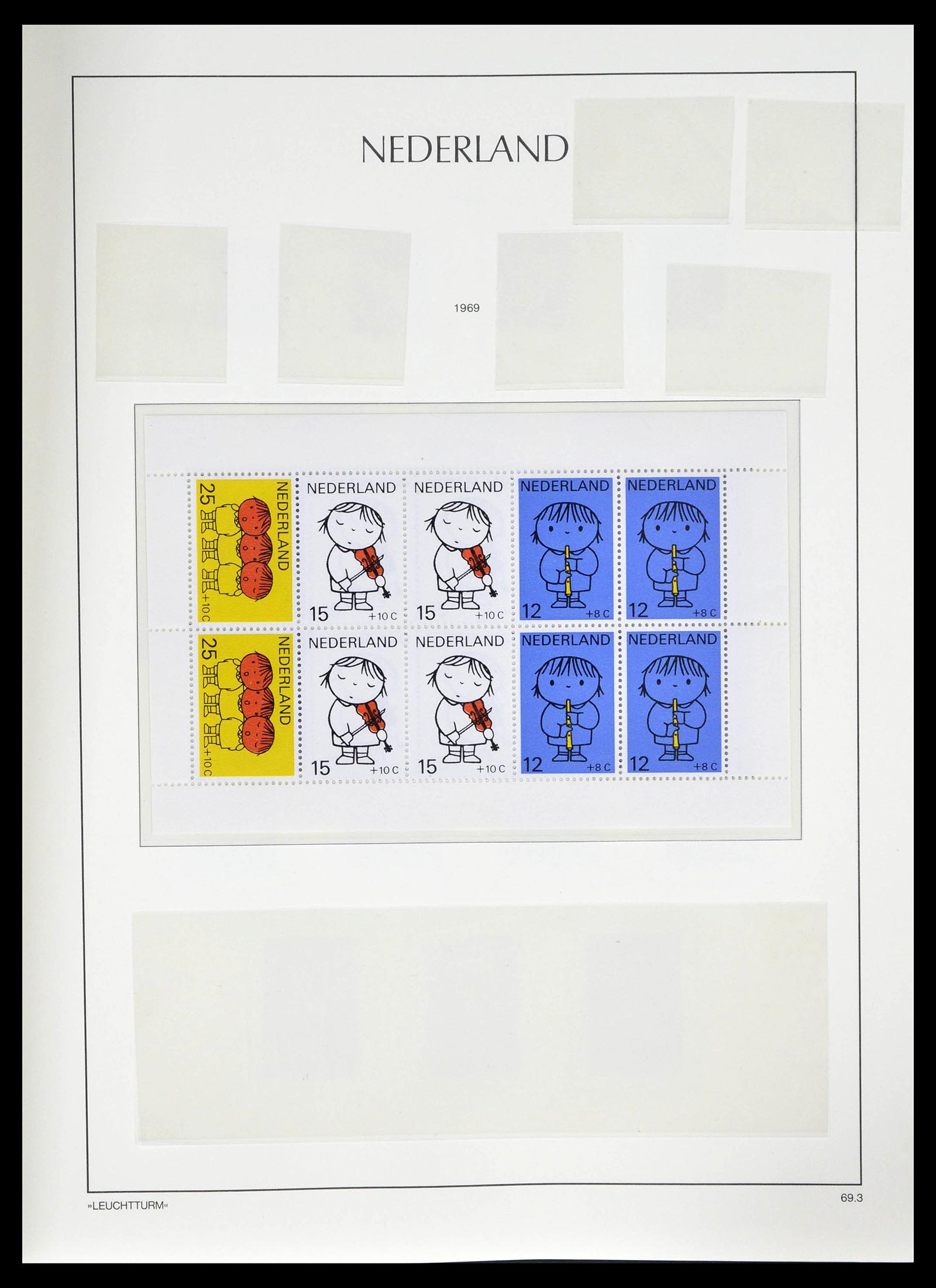 39135 0110 - Postzegelverzameling 39135 Nederland 1852-1969.