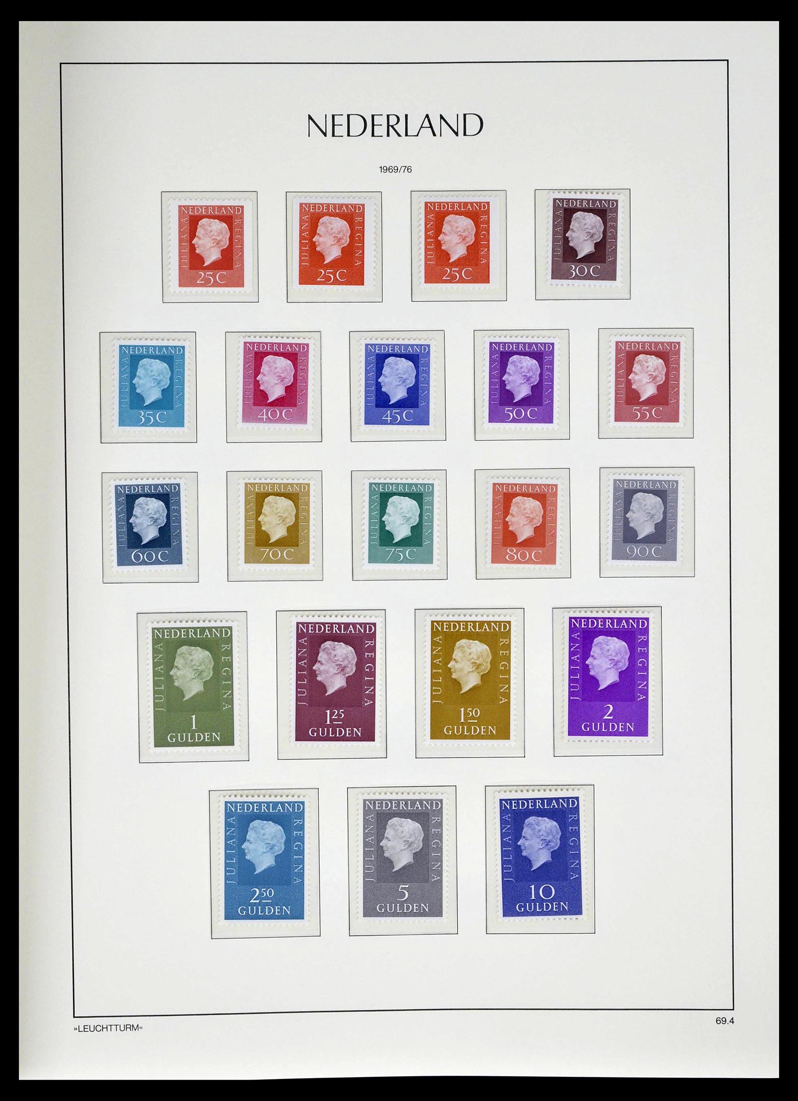 39135 0111 - Postzegelverzameling 39135 Nederland 1852-1969.
