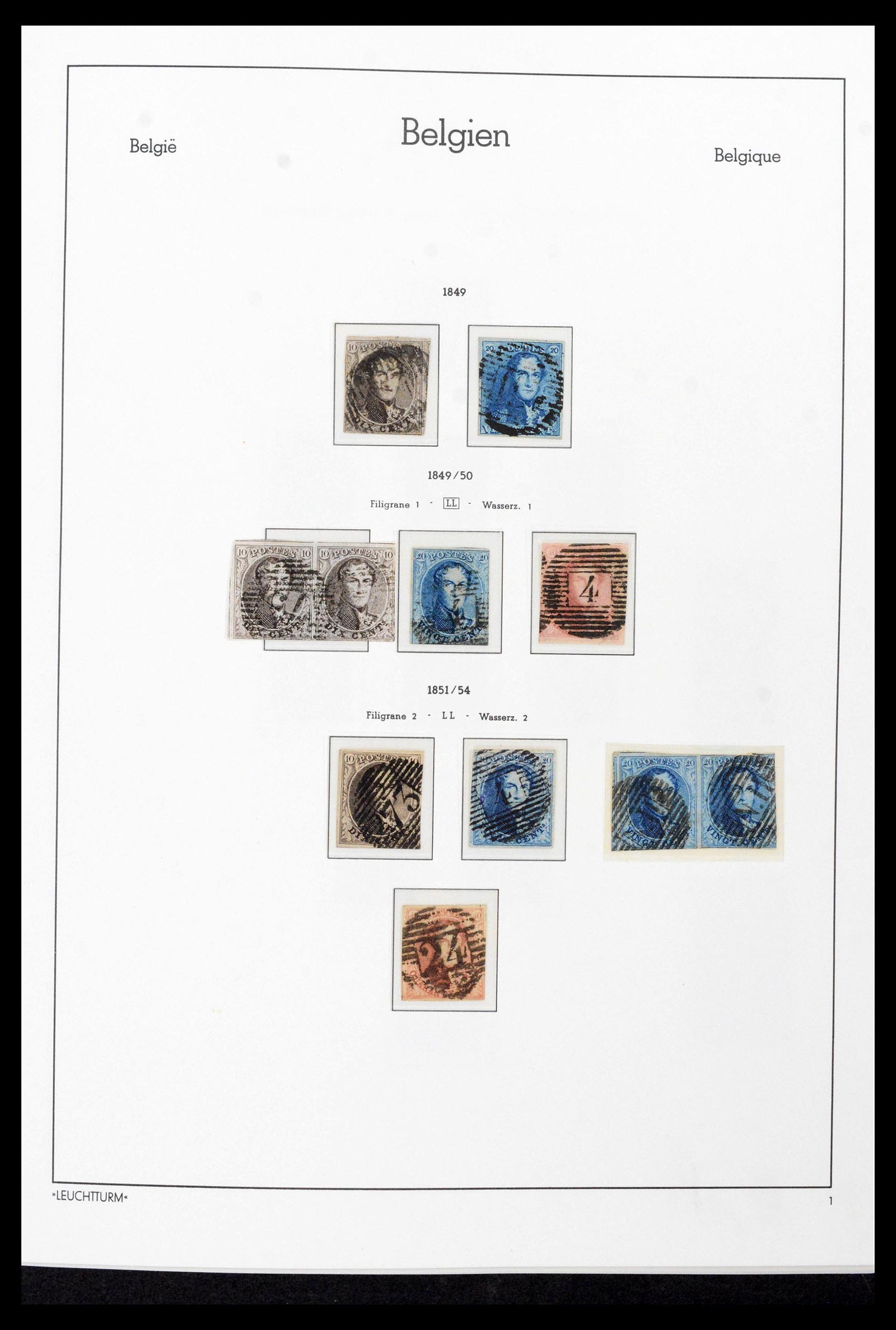 39137 0001 - Stamp collection 39137 Belgium 1849-2002.