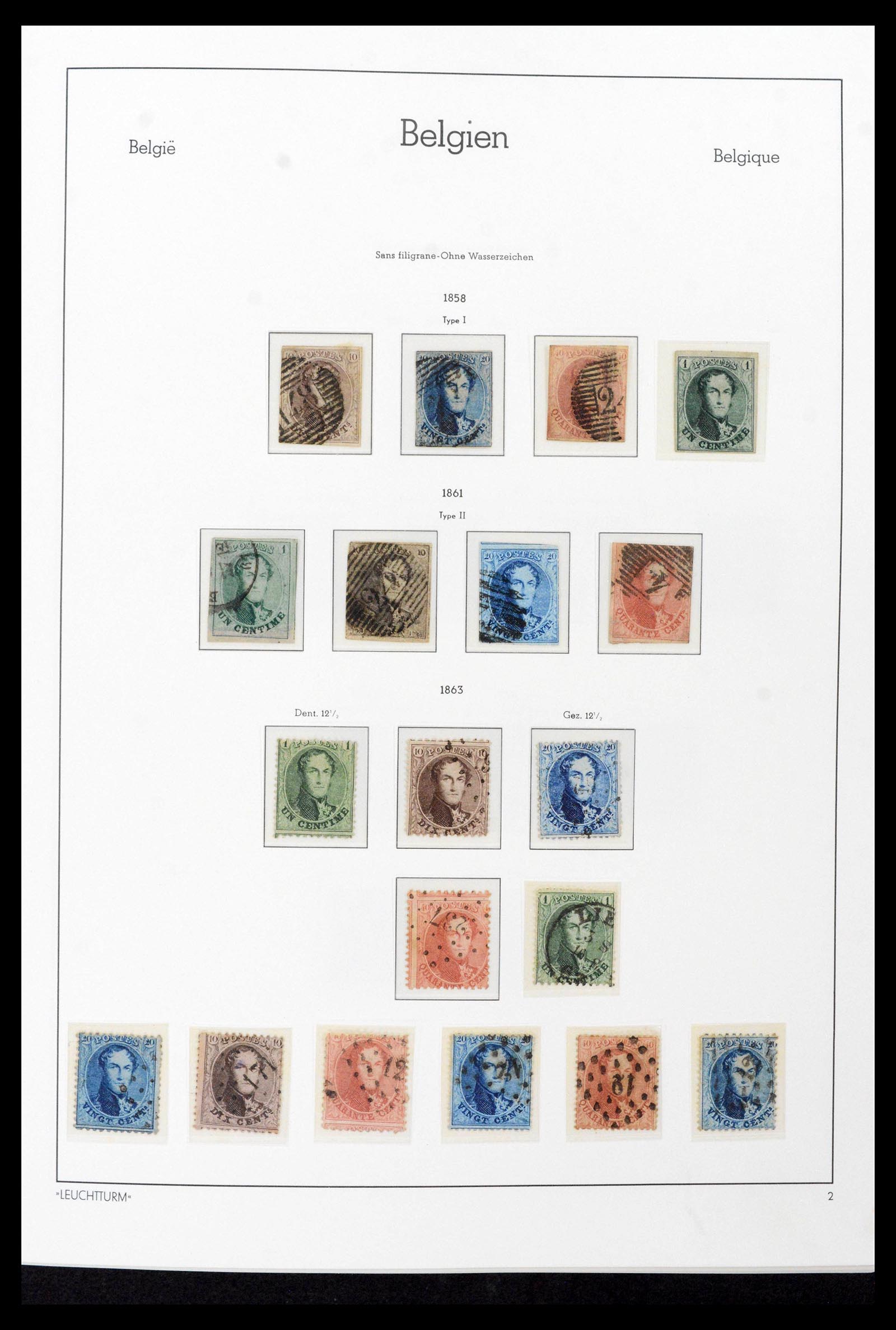 39137 0003 - Stamp collection 39137 Belgium 1849-2002.