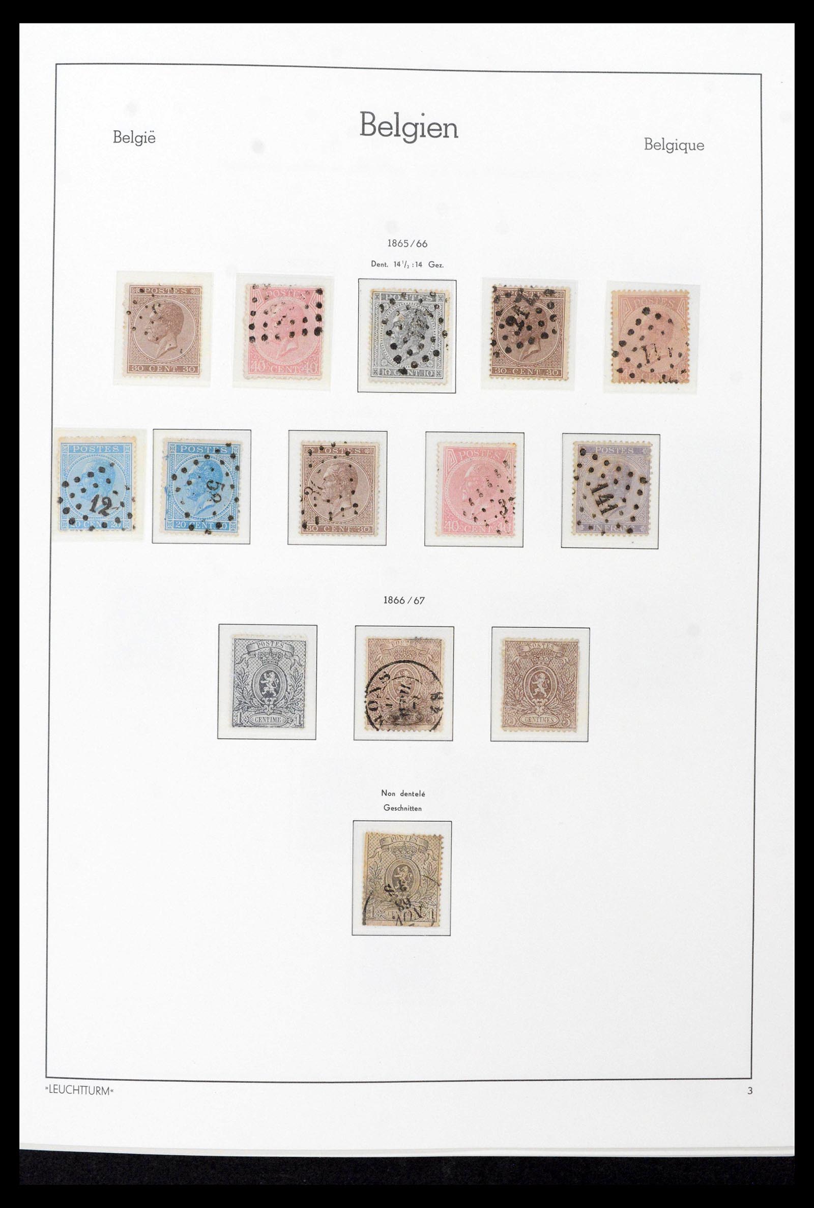 39137 0005 - Stamp collection 39137 Belgium 1849-2002.