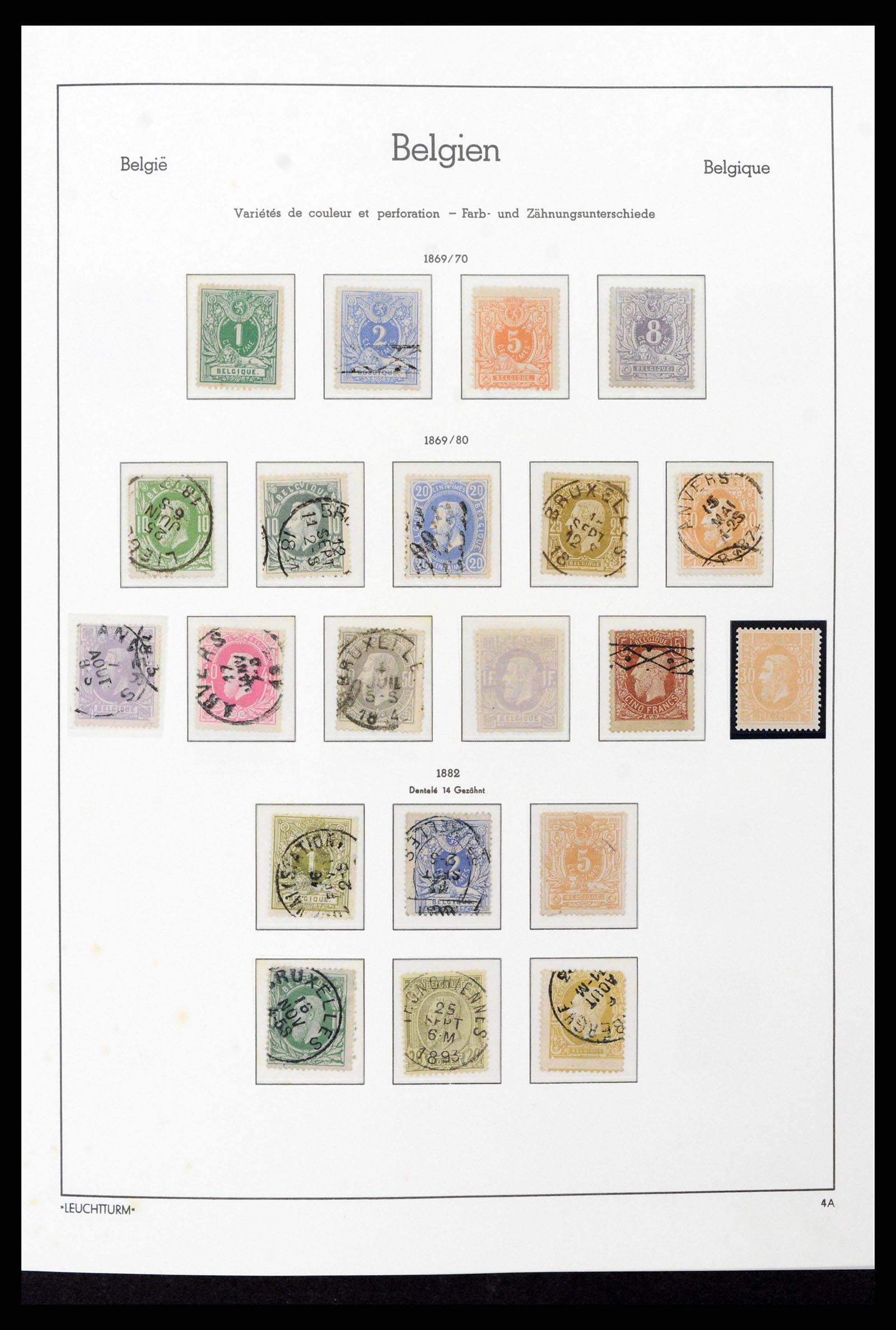 39137 0009 - Postzegelverzameling 39137 België 1849-2002.