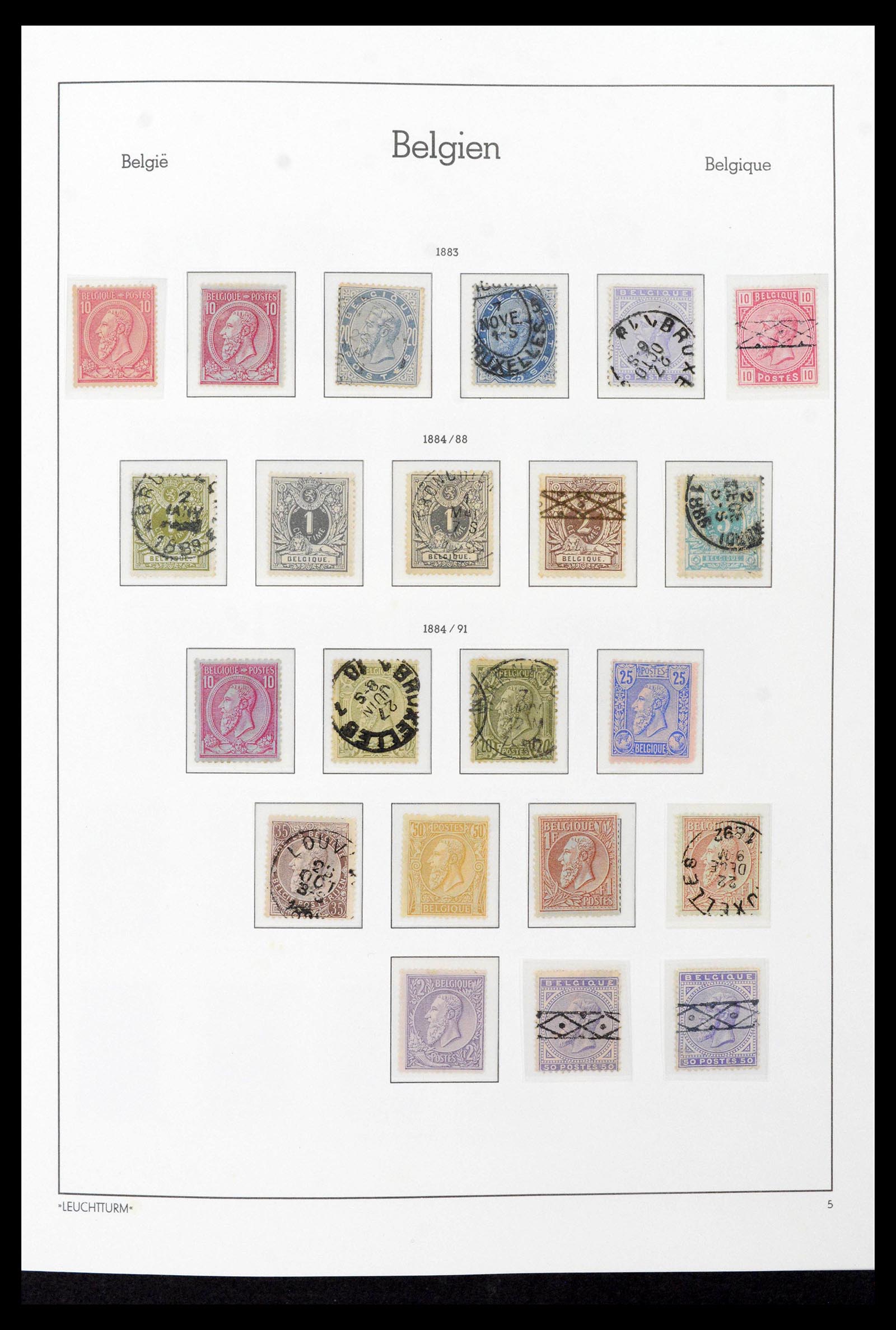 39137 0010 - Stamp collection 39137 Belgium 1849-2002.
