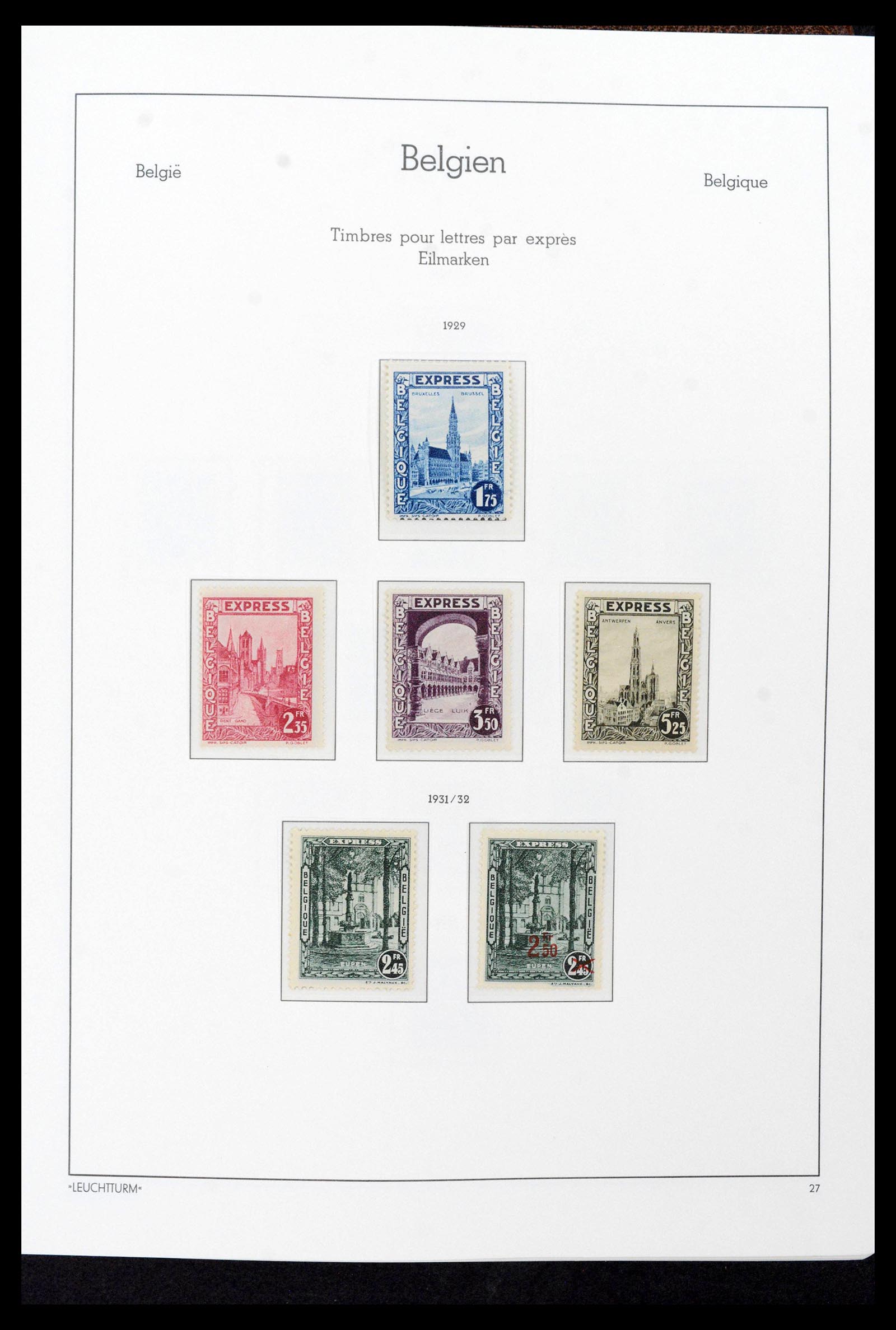 39137 0035 - Stamp collection 39137 Belgium 1849-2002.