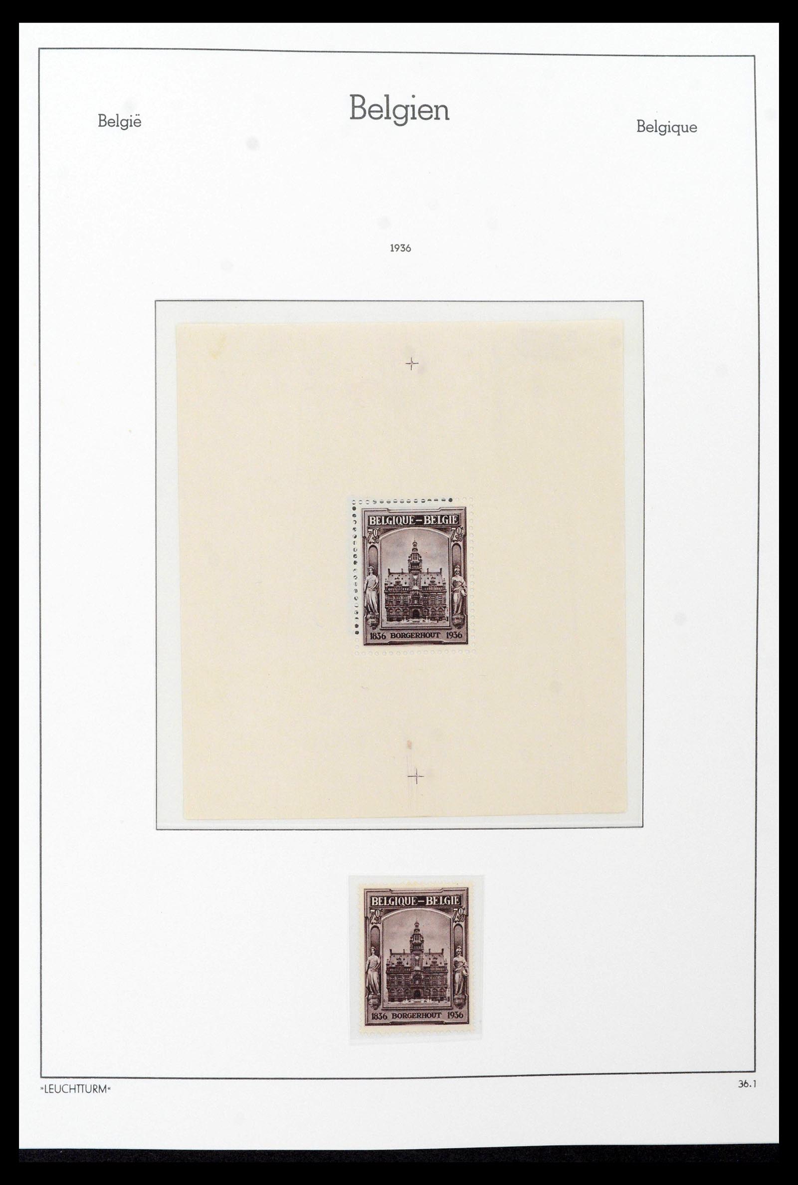 39137 0056 - Stamp collection 39137 Belgium 1849-2002.
