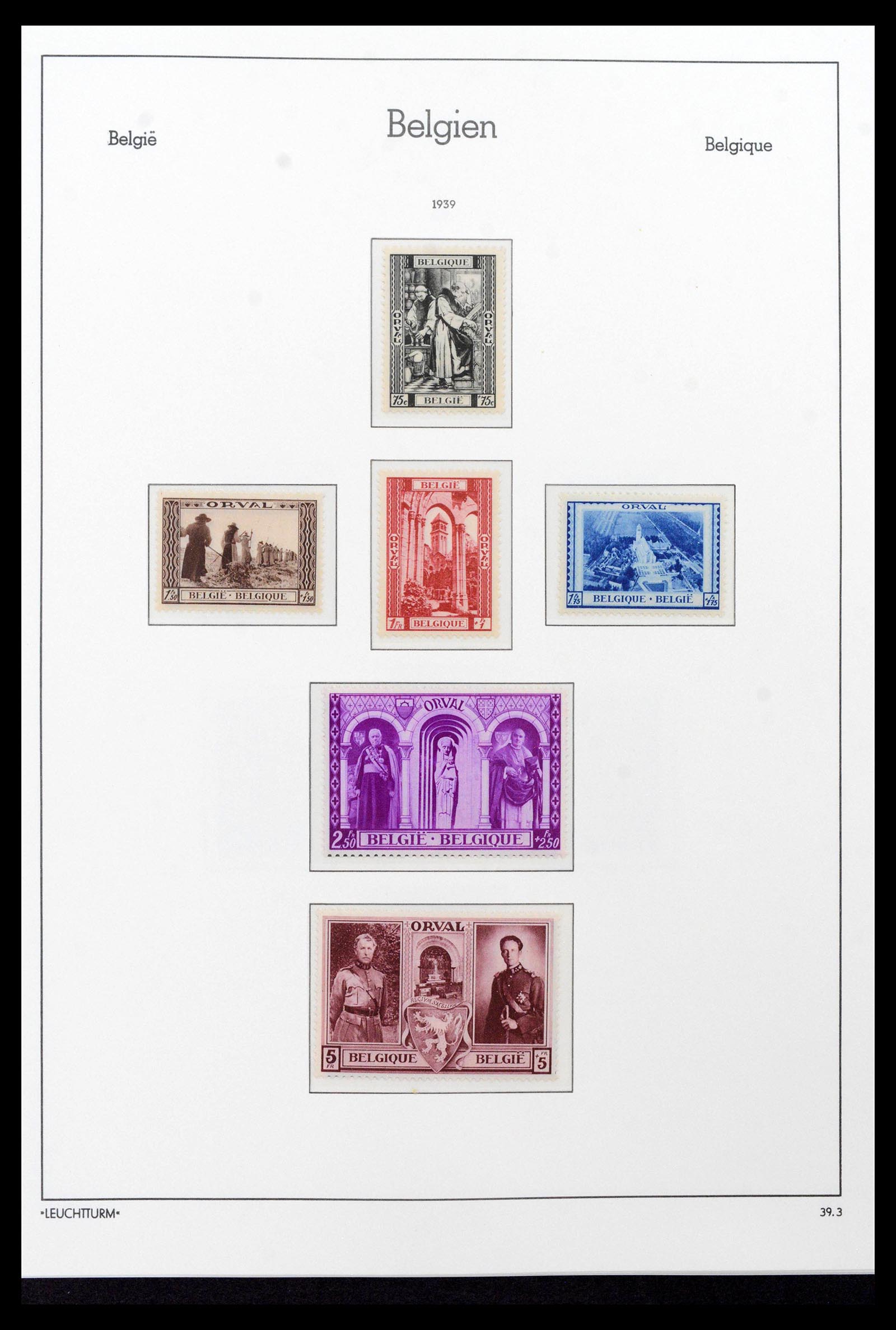 39137 0072 - Postzegelverzameling 39137 België 1849-2002.