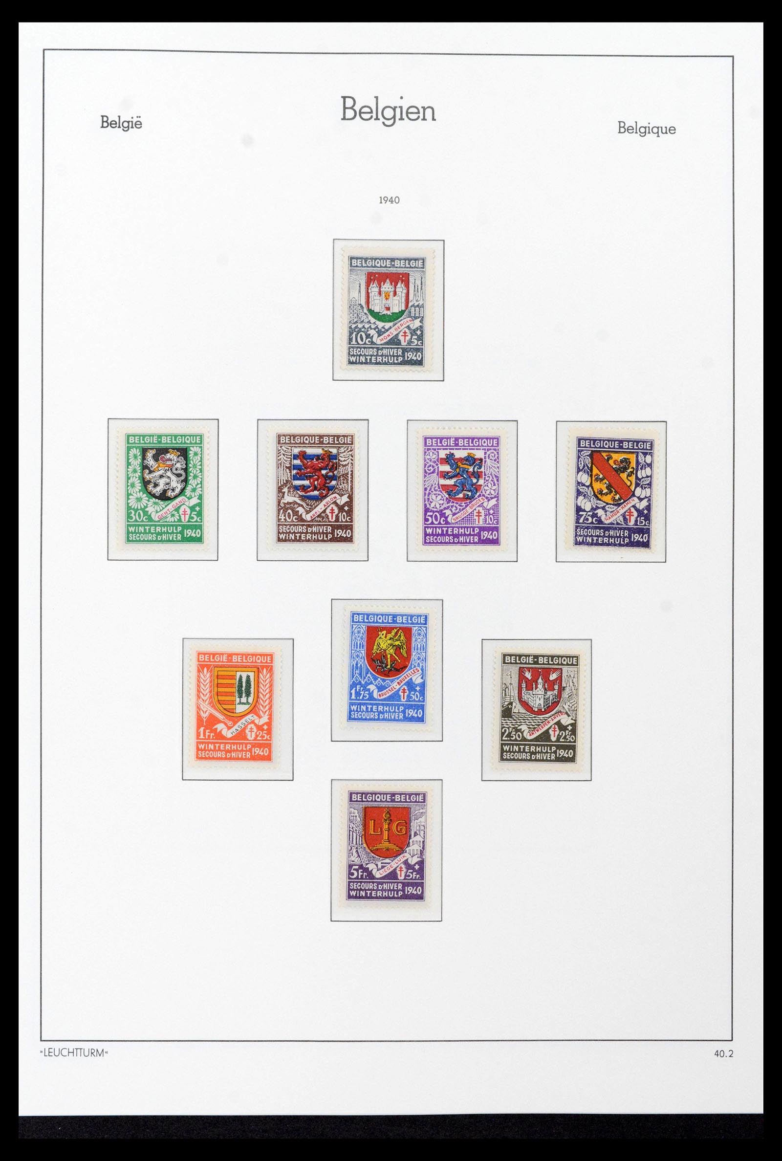 39137 0075 - Stamp collection 39137 Belgium 1849-2002.