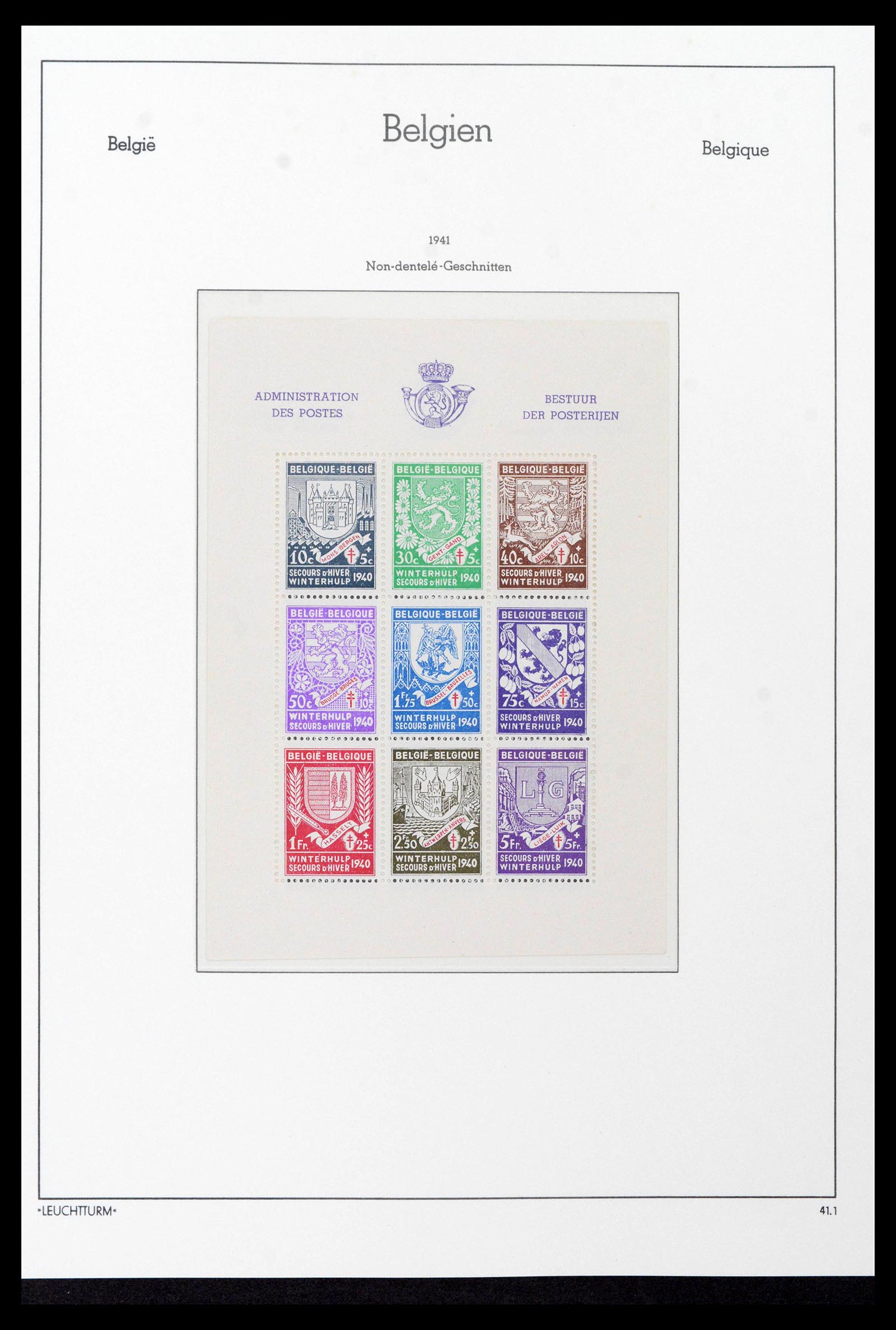 39137 0076 - Postzegelverzameling 39137 België 1849-2002.
