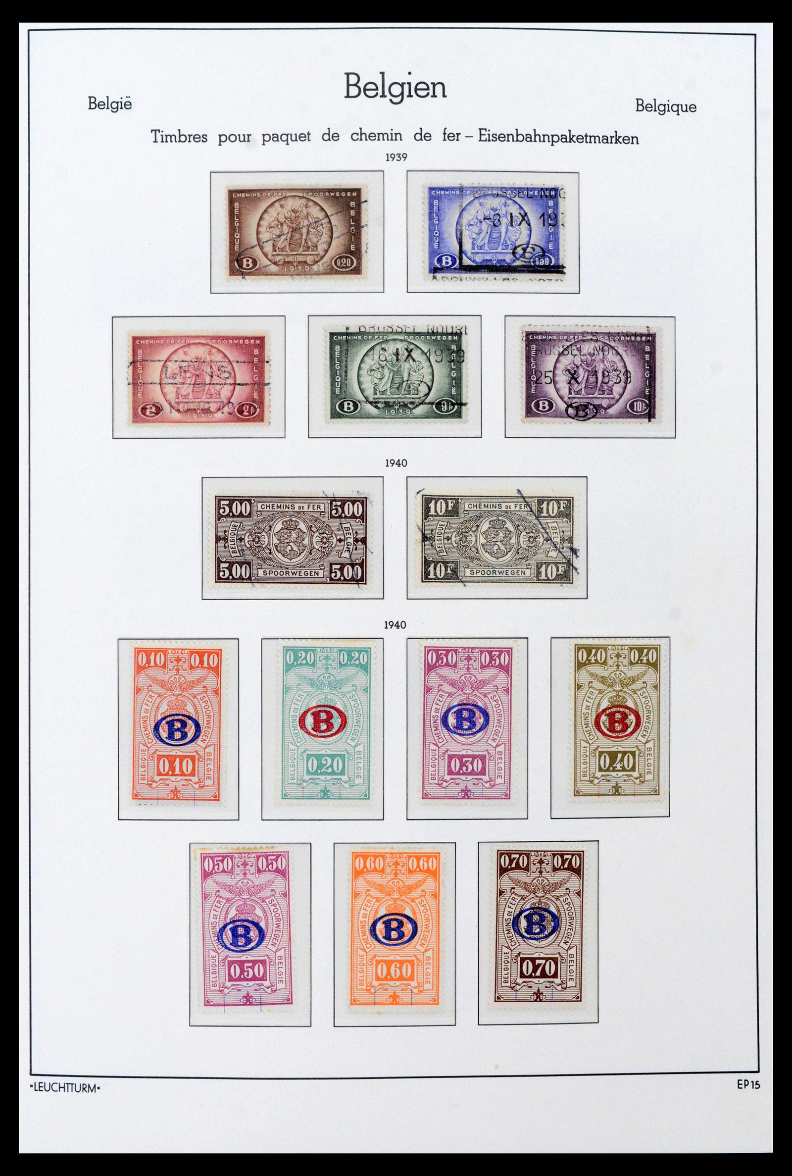 39137 0121 - Postzegelverzameling 39137 België 1849-2002.