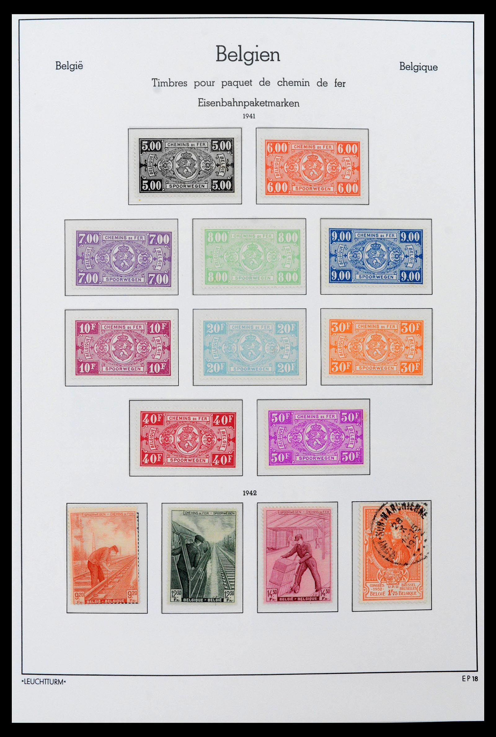 39137 0124 - Postzegelverzameling 39137 België 1849-2002.