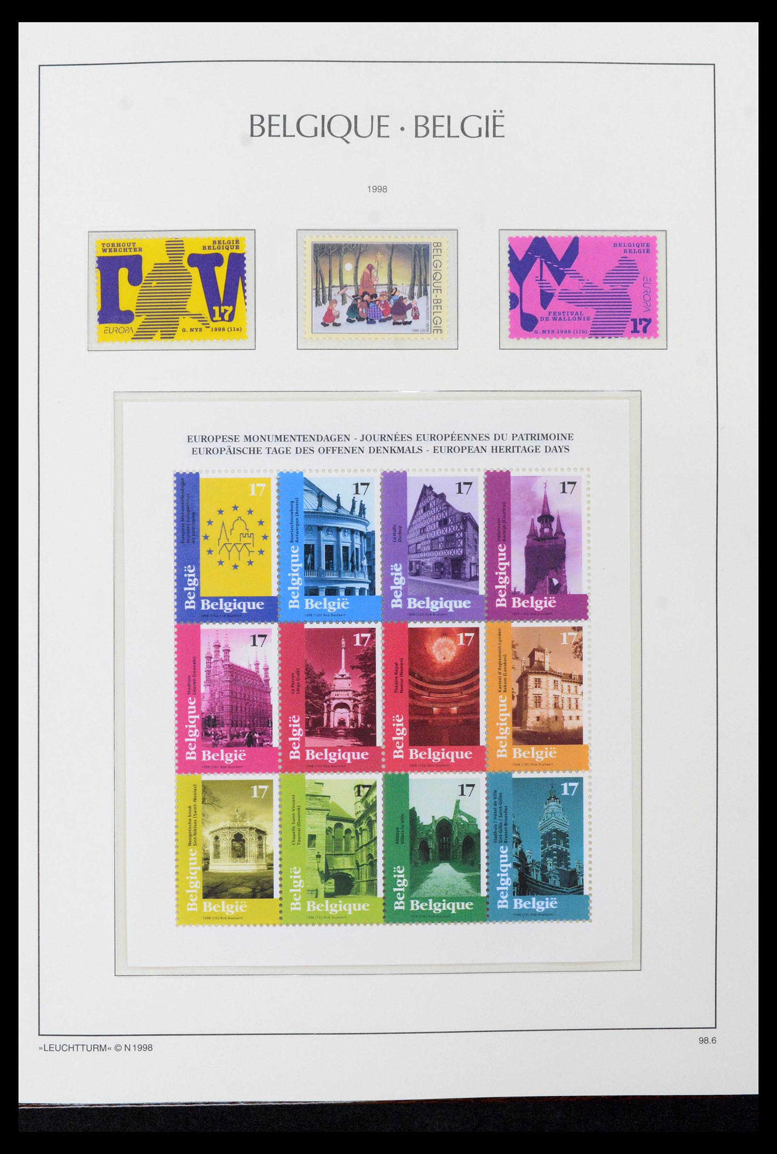 39137 0442 - Stamp collection 39137 Belgium 1849-2002.