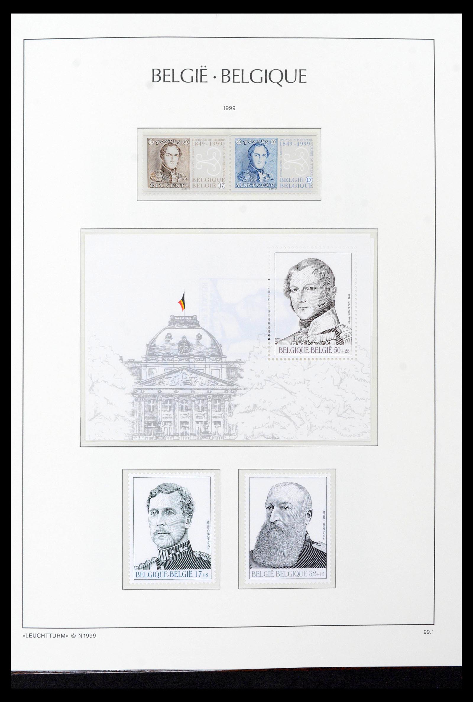 39137 0443 - Postzegelverzameling 39137 België 1849-2002.