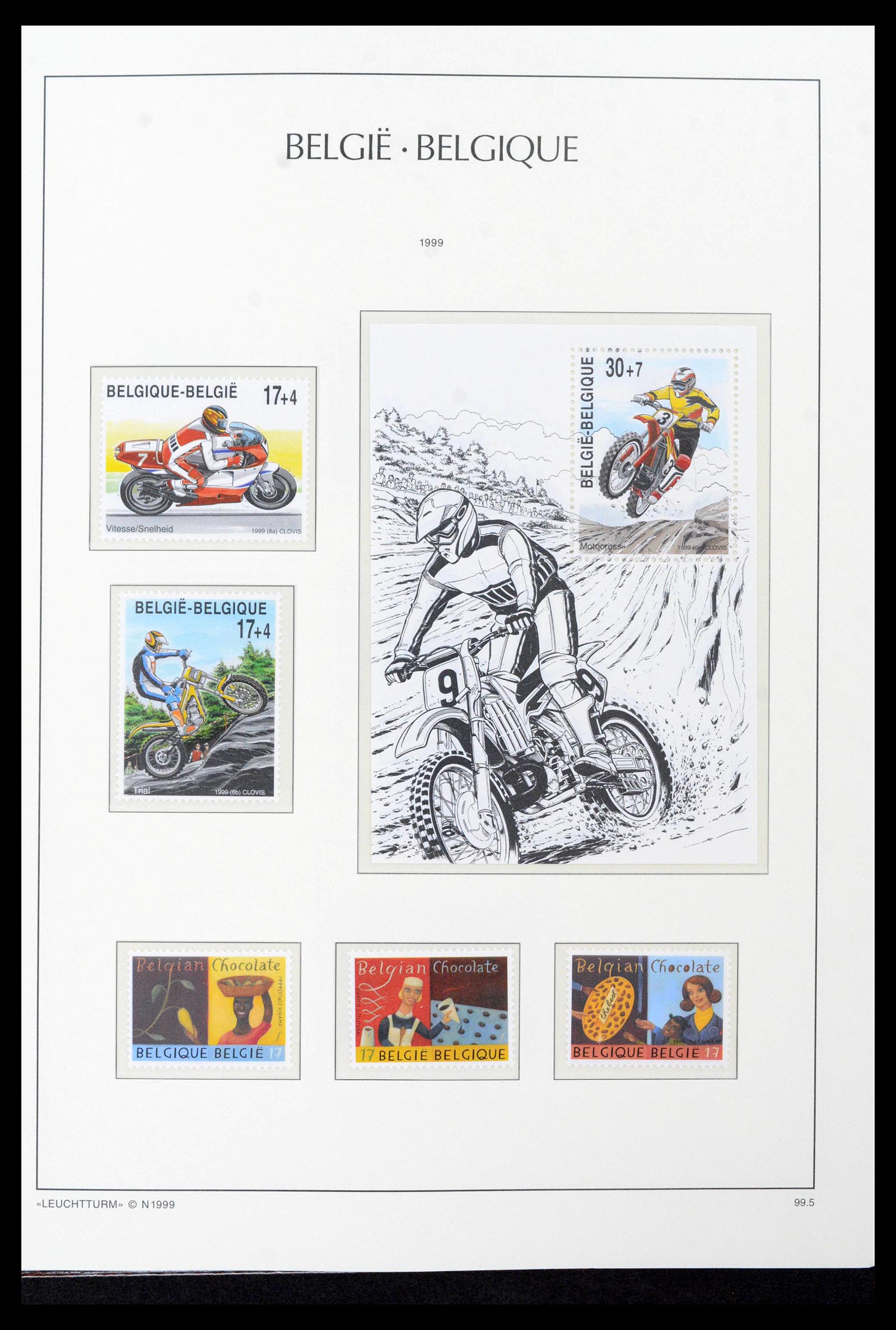39137 0447 - Postzegelverzameling 39137 België 1849-2002.