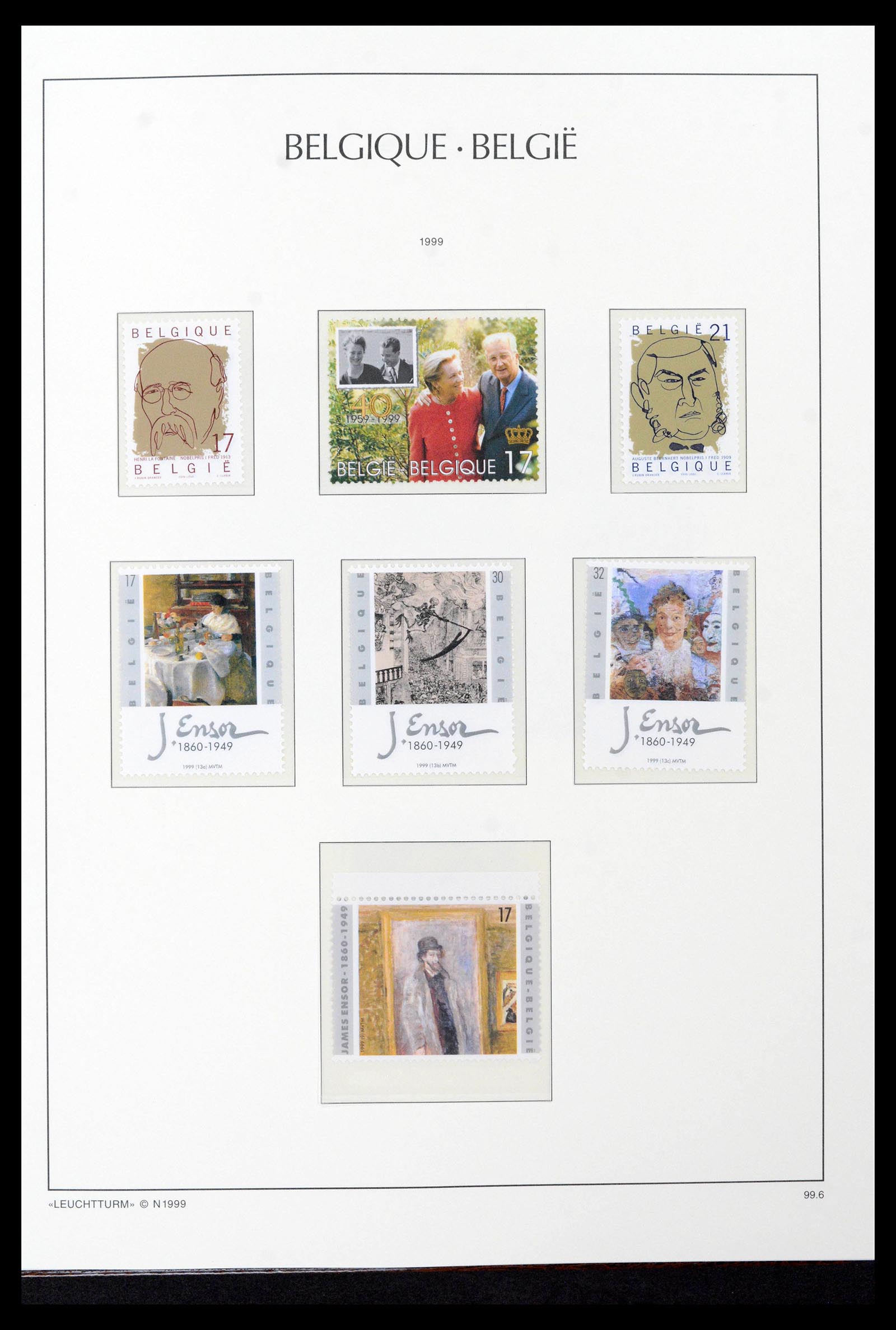 39137 0448 - Postzegelverzameling 39137 België 1849-2002.