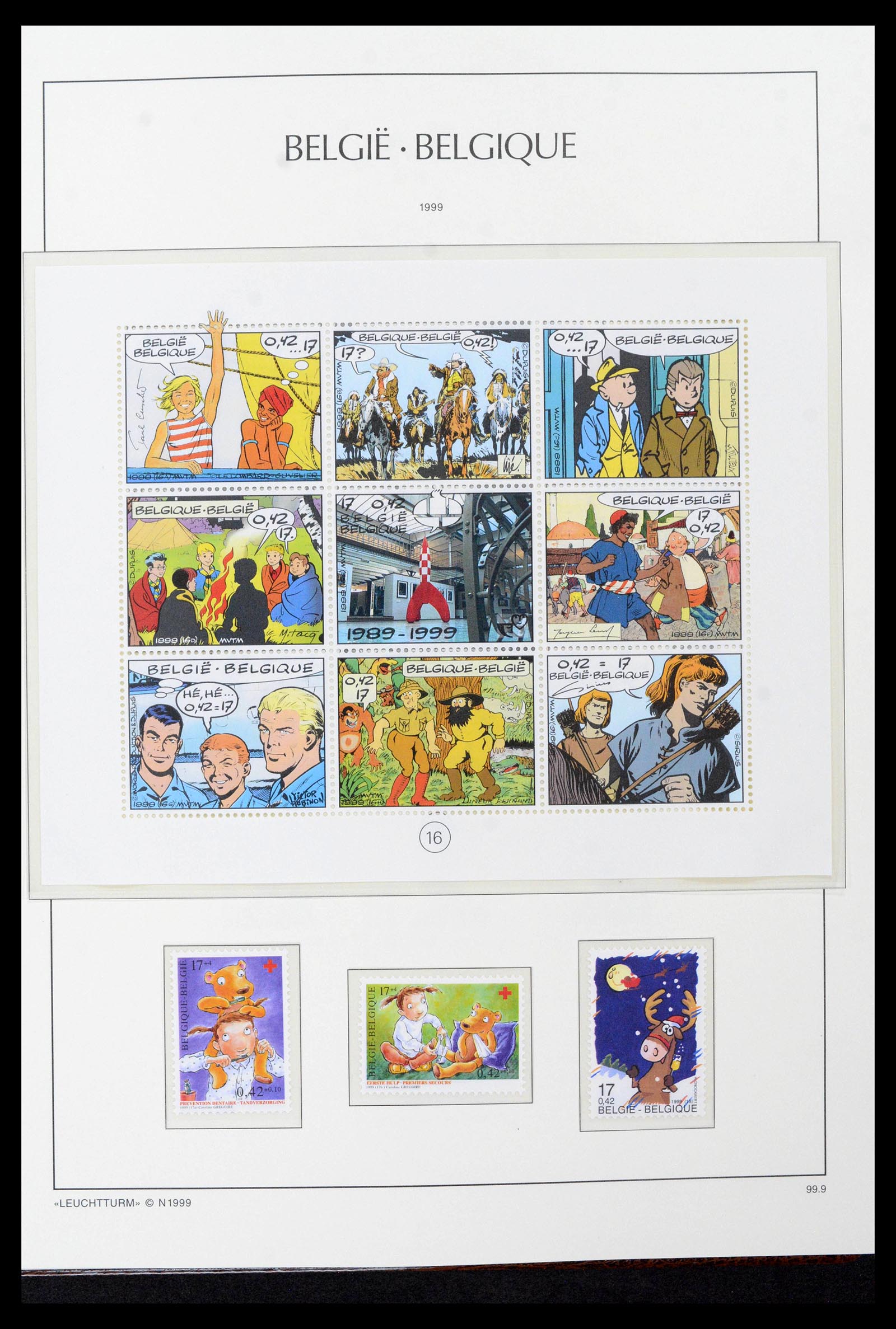 39137 0451 - Stamp collection 39137 Belgium 1849-2002.