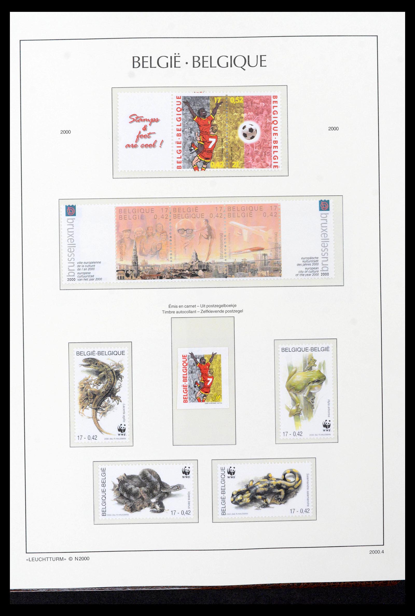 39137 0457 - Stamp collection 39137 Belgium 1849-2002.