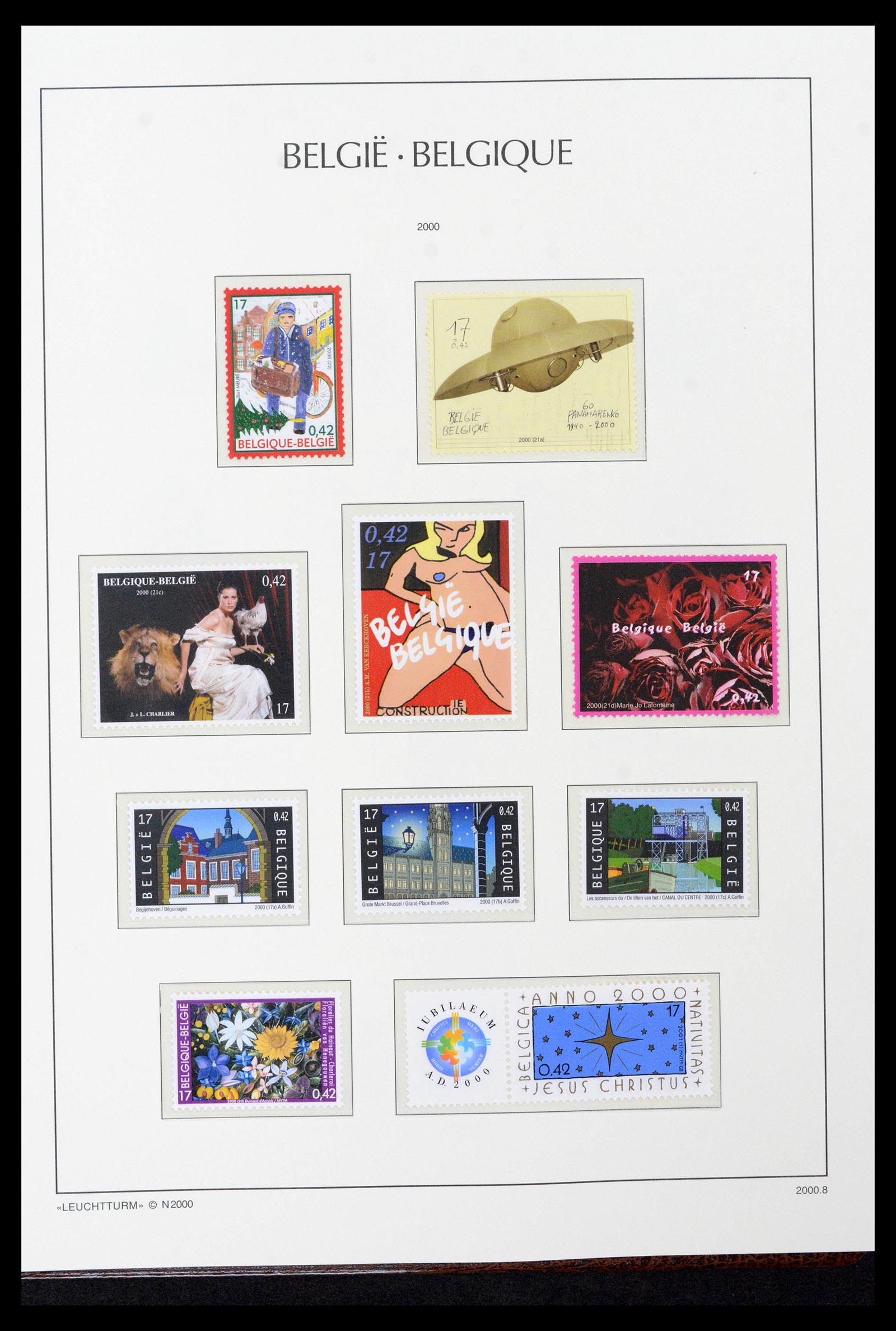 39137 0461 - Stamp collection 39137 Belgium 1849-2002.