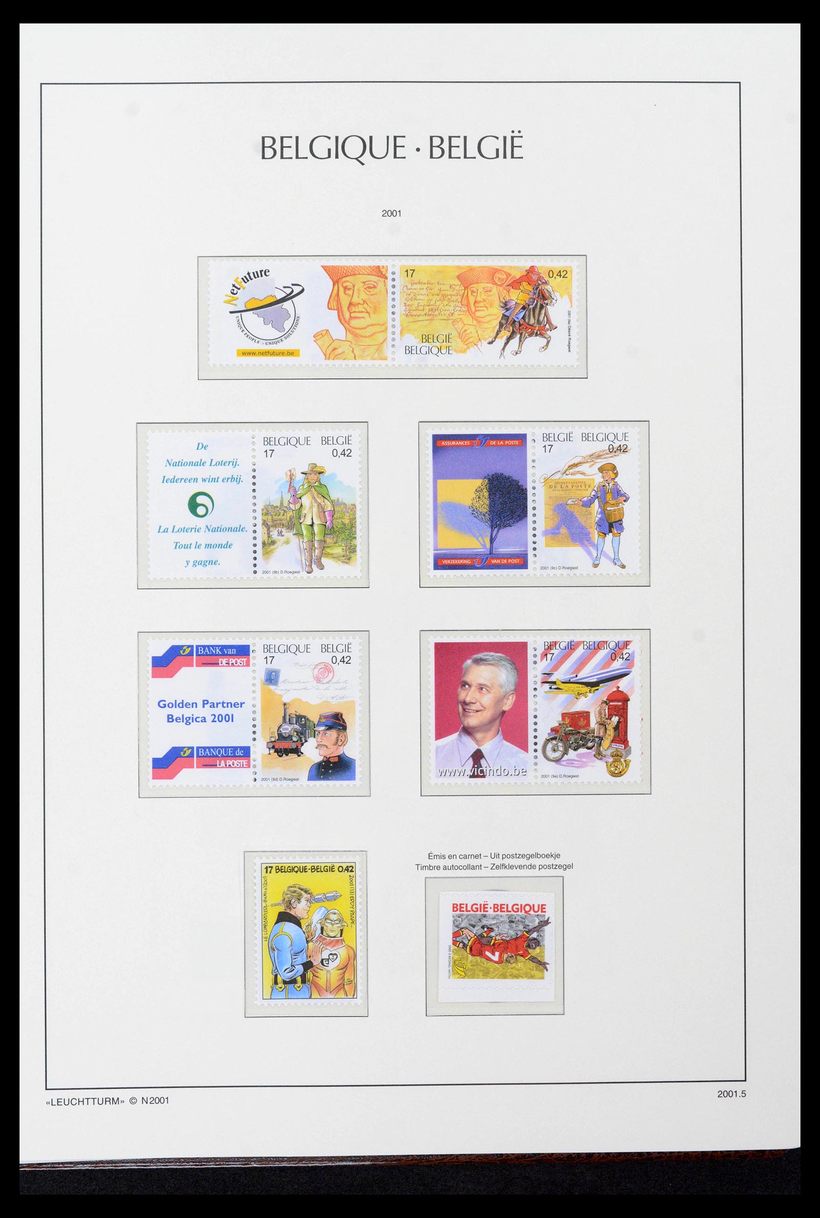 39137 0468 - Stamp collection 39137 Belgium 1849-2002.