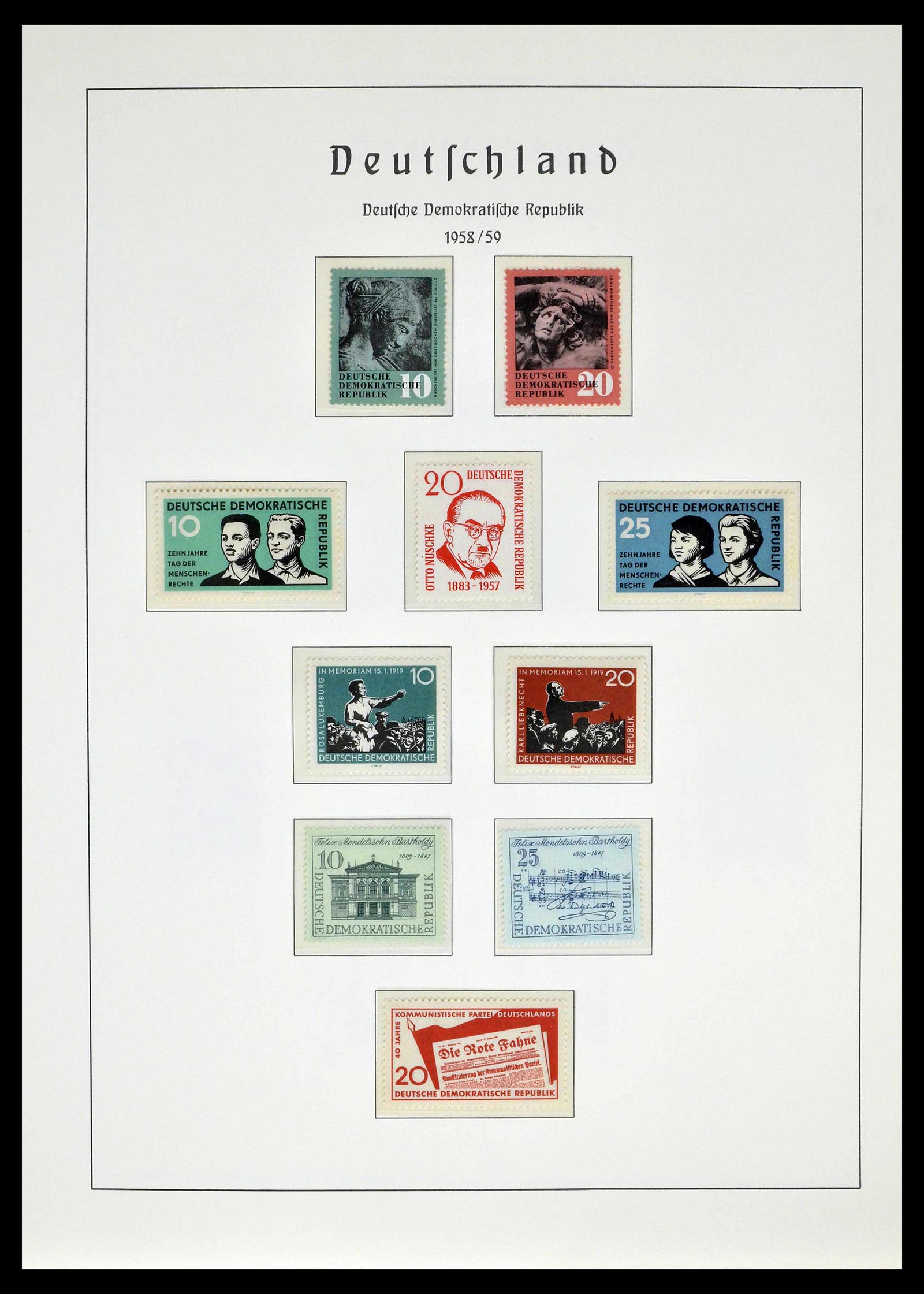 39138 0044 - Stamp collection 39138 GDR 1949-1990.