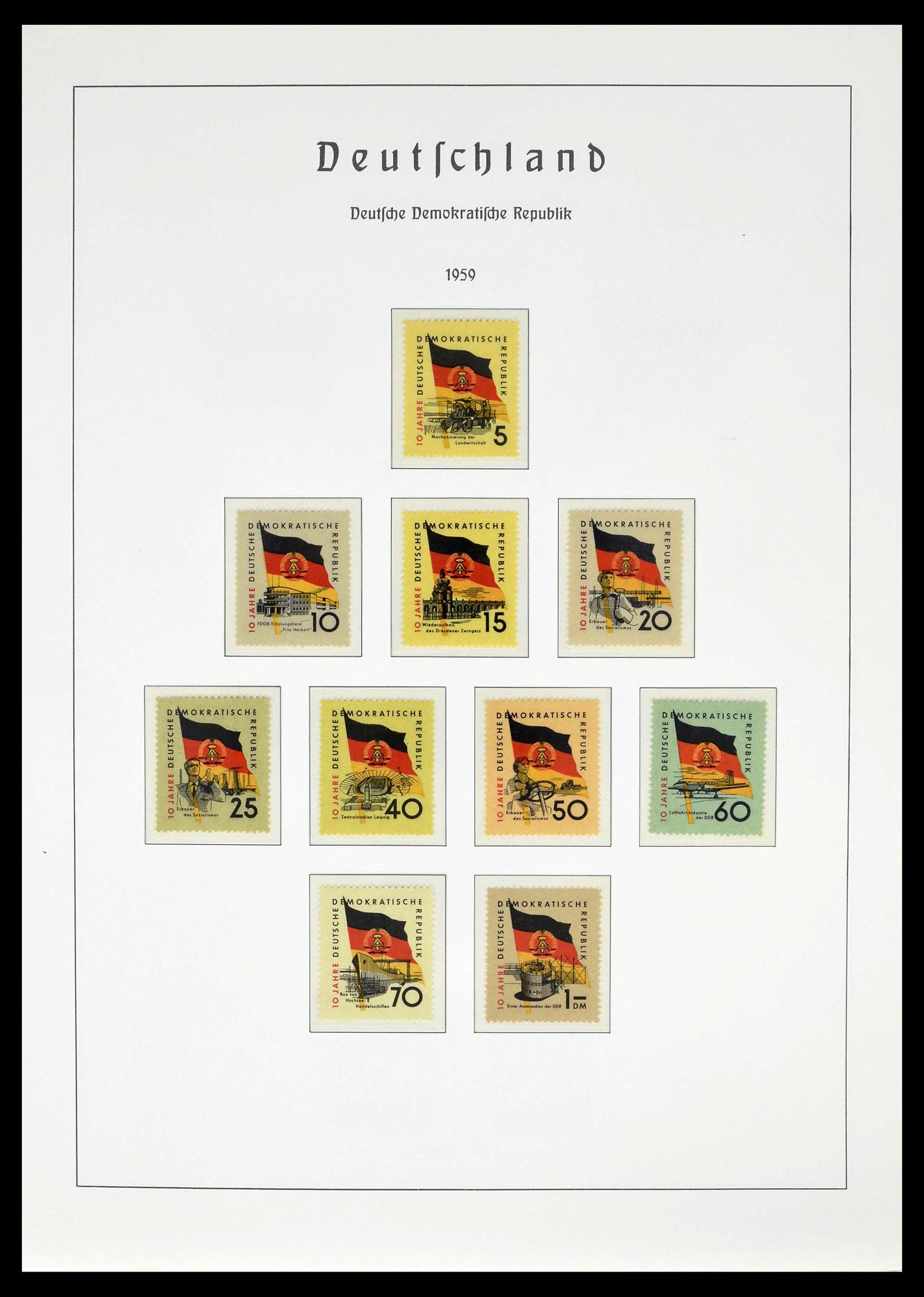 39138 0050 - Stamp collection 39138 GDR 1949-1990.