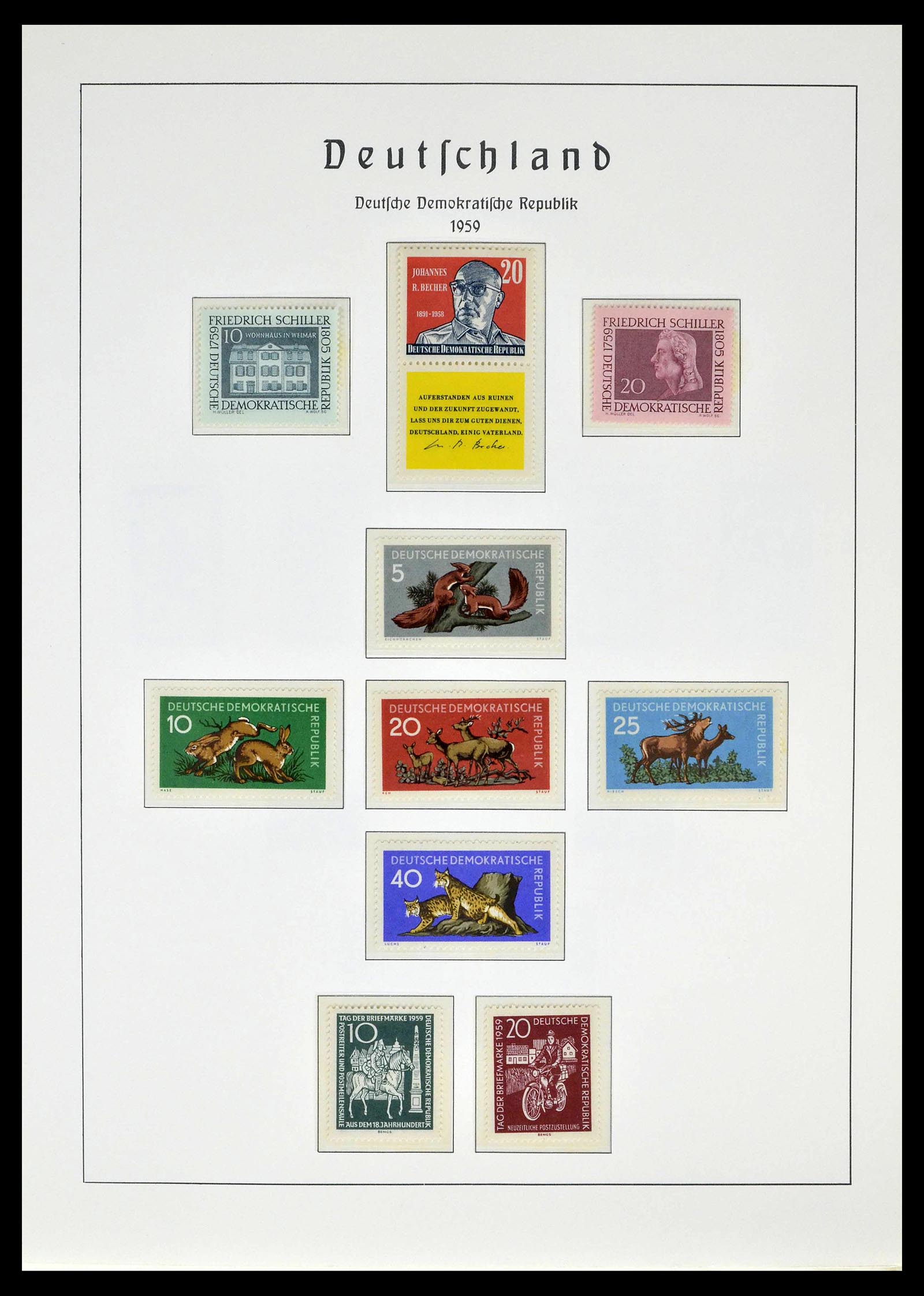 39138 0051 - Stamp collection 39138 GDR 1949-1990.