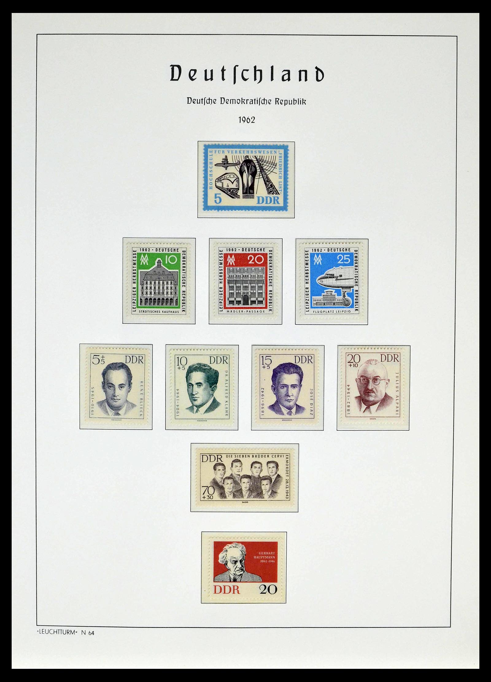 39138 0071 - Stamp collection 39138 GDR 1949-1990.