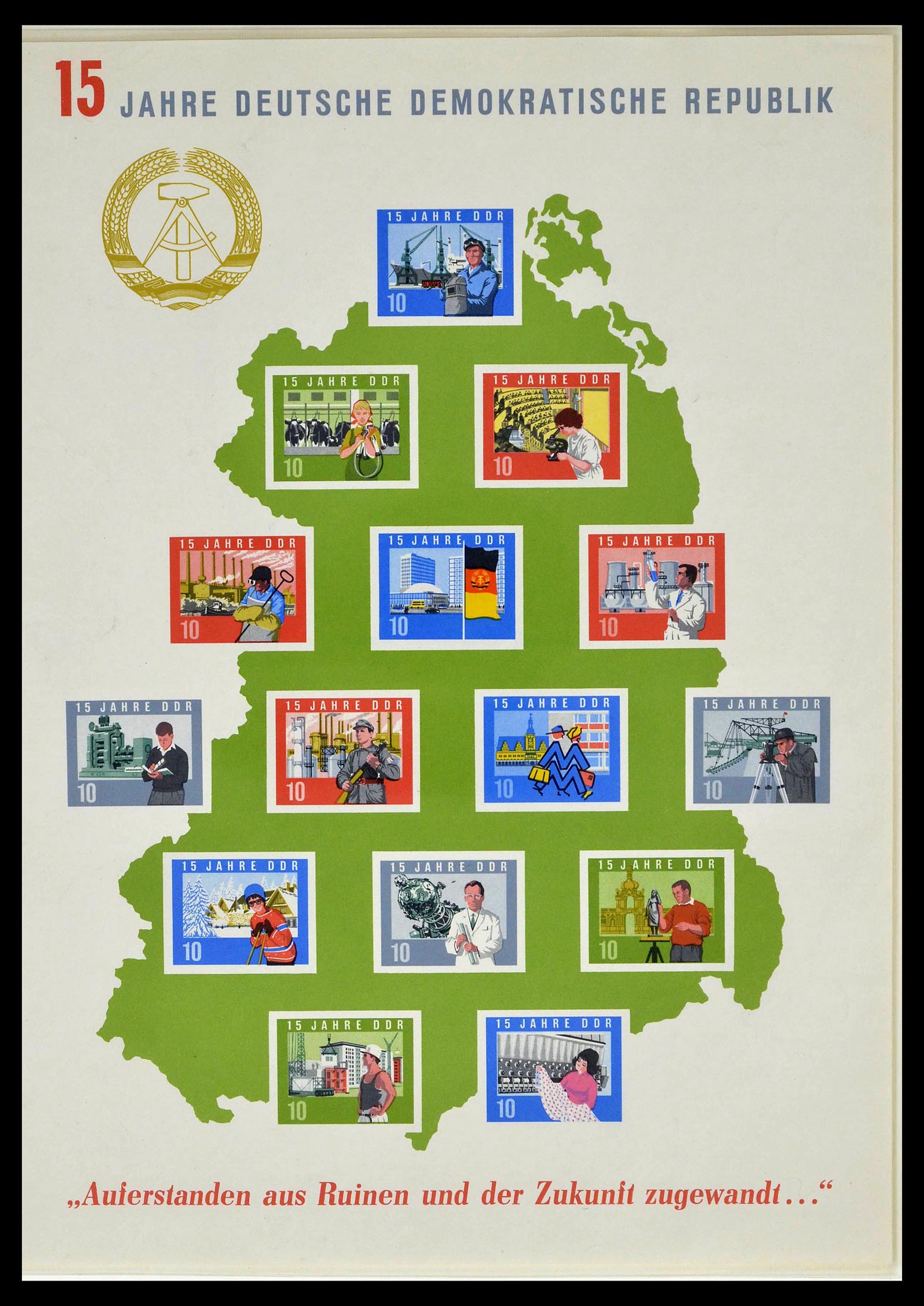 39138 0092 - Stamp collection 39138 GDR 1949-1990.