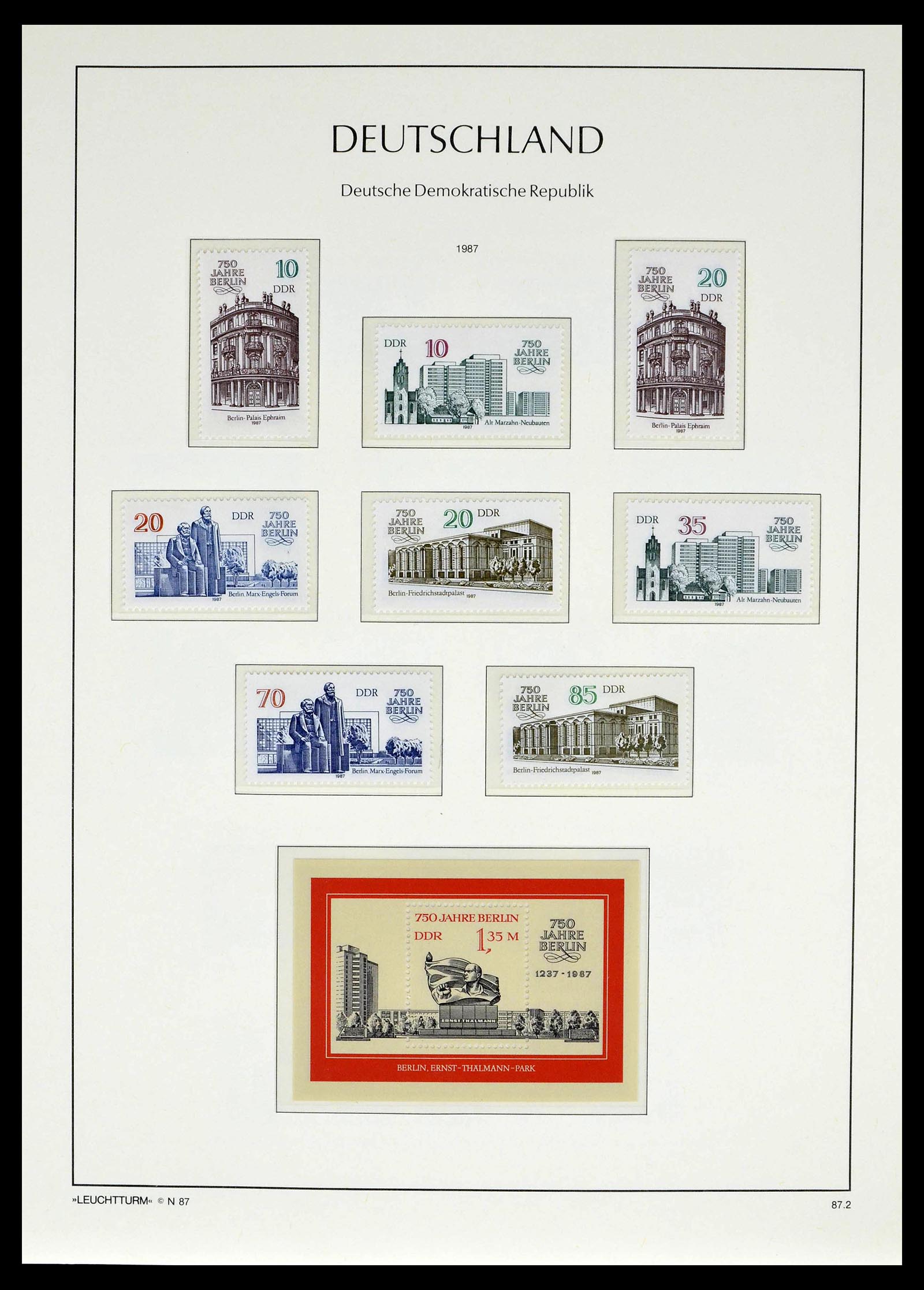39138 0318 - Stamp collection 39138 GDR 1949-1990.