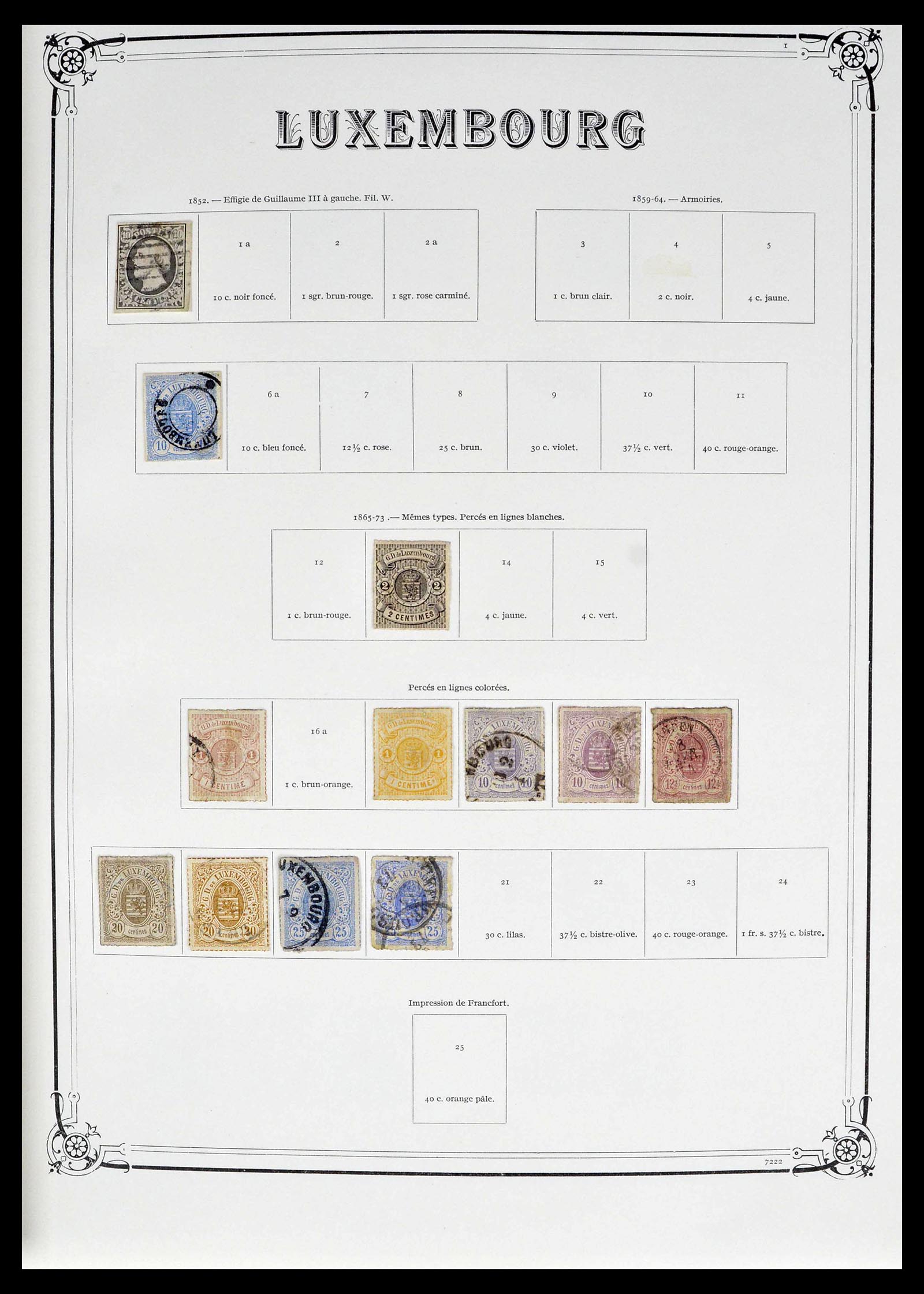 39142 0001 - Postzegelverzameling 39142 Luxemburg 1852-1991.