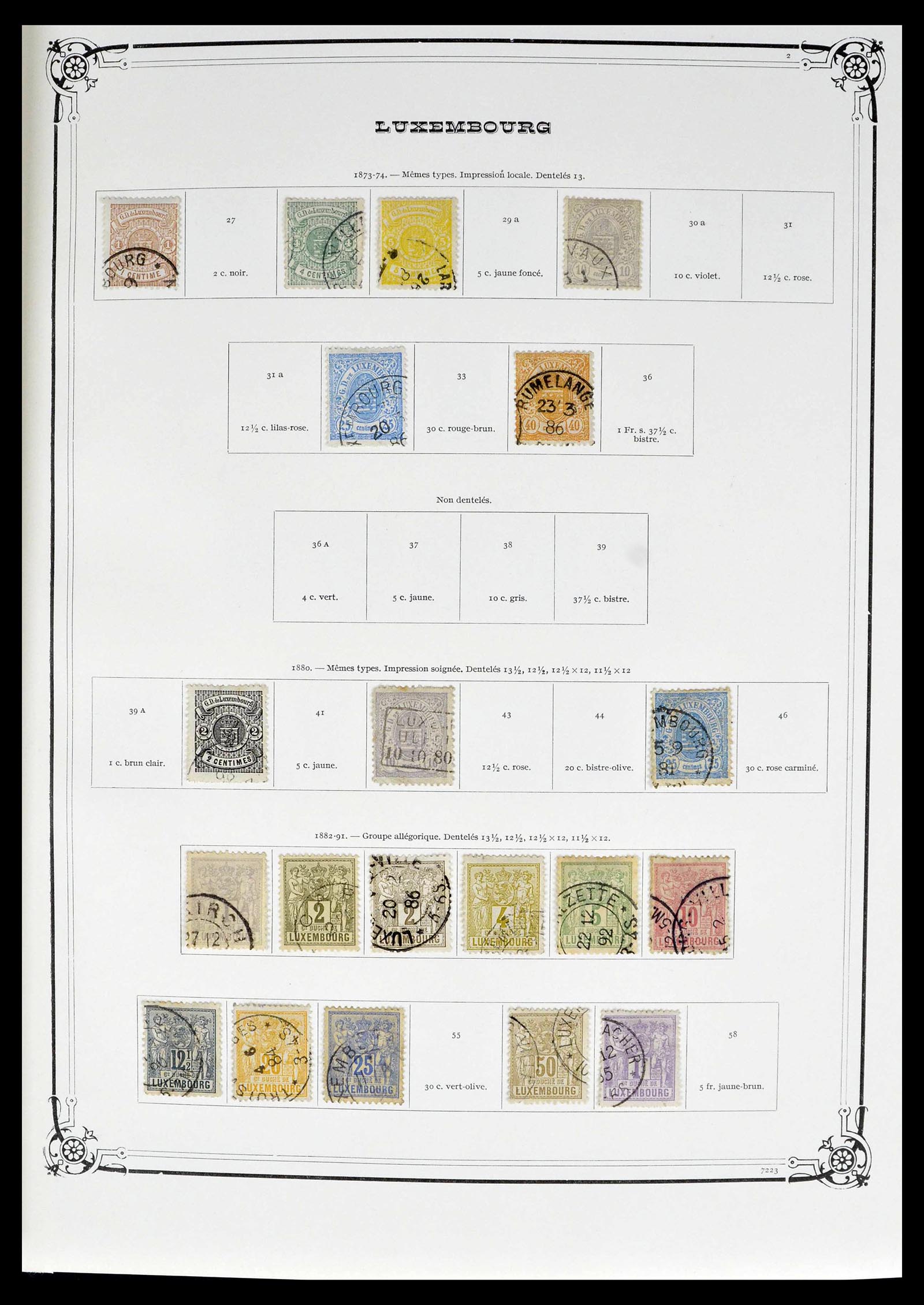 39142 0002 - Postzegelverzameling 39142 Luxemburg 1852-1991.