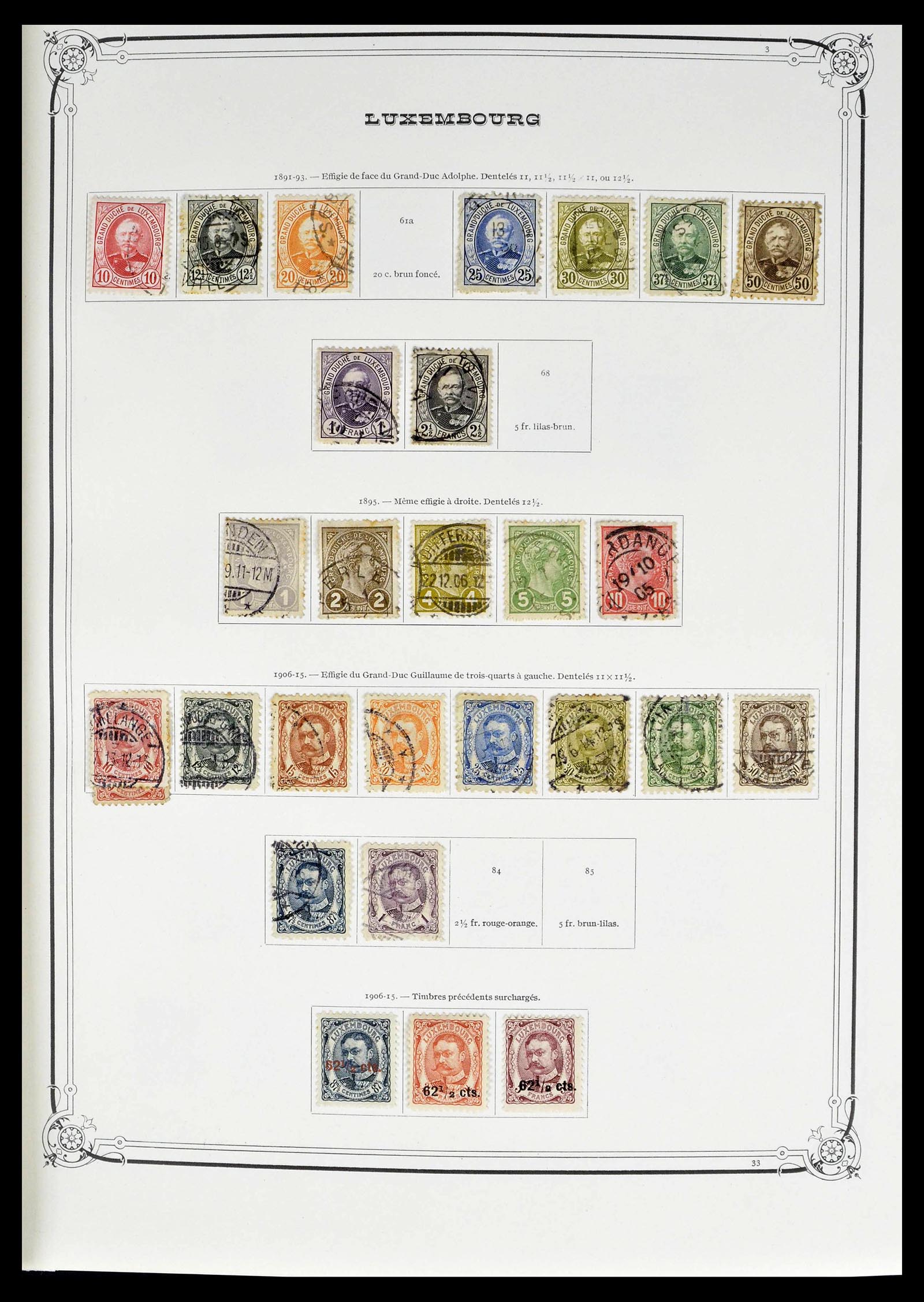 39142 0003 - Postzegelverzameling 39142 Luxemburg 1852-1991.
