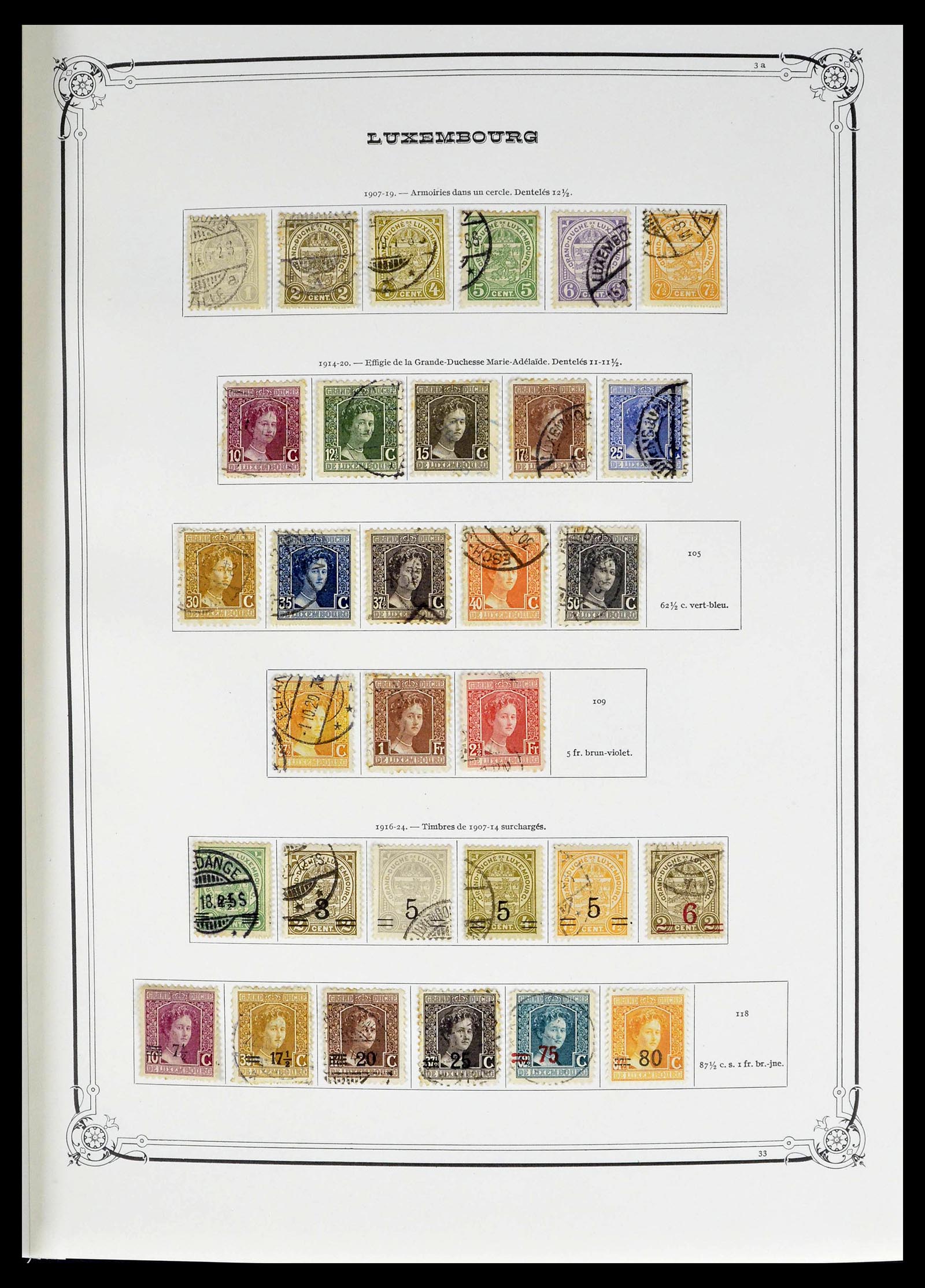 39142 0004 - Postzegelverzameling 39142 Luxemburg 1852-1991.