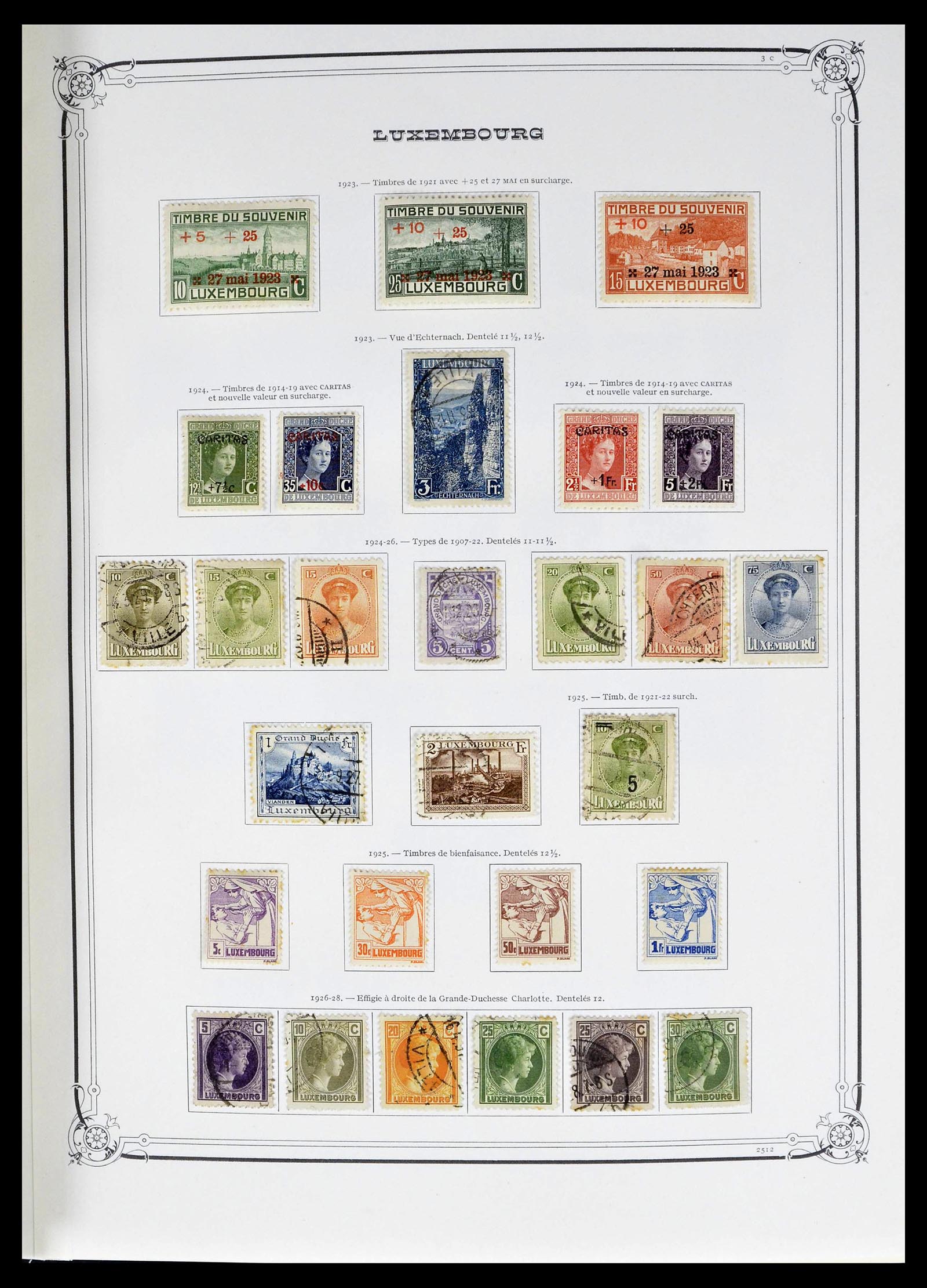 39142 0006 - Postzegelverzameling 39142 Luxemburg 1852-1991.