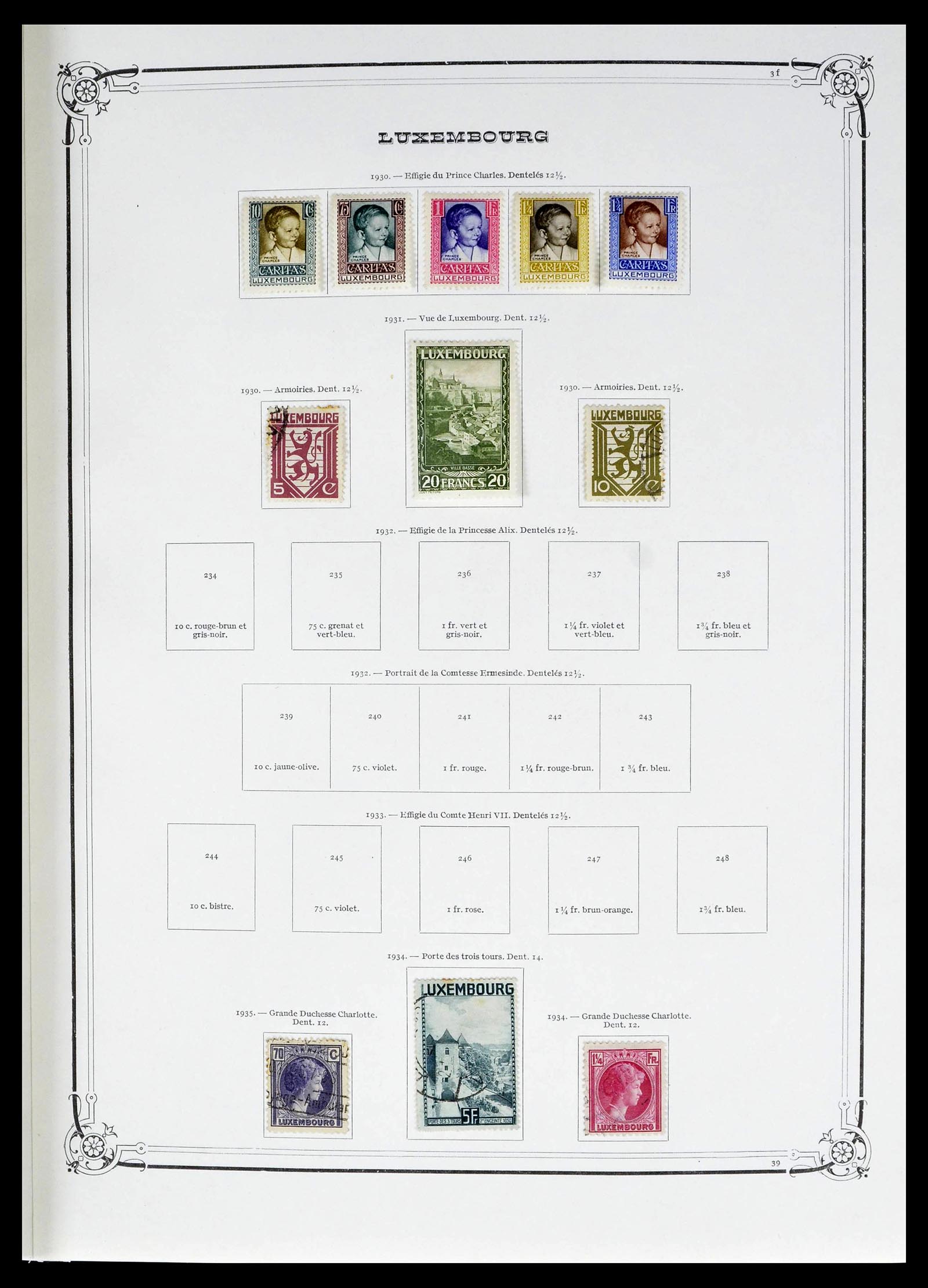 39142 0009 - Postzegelverzameling 39142 Luxemburg 1852-1991.