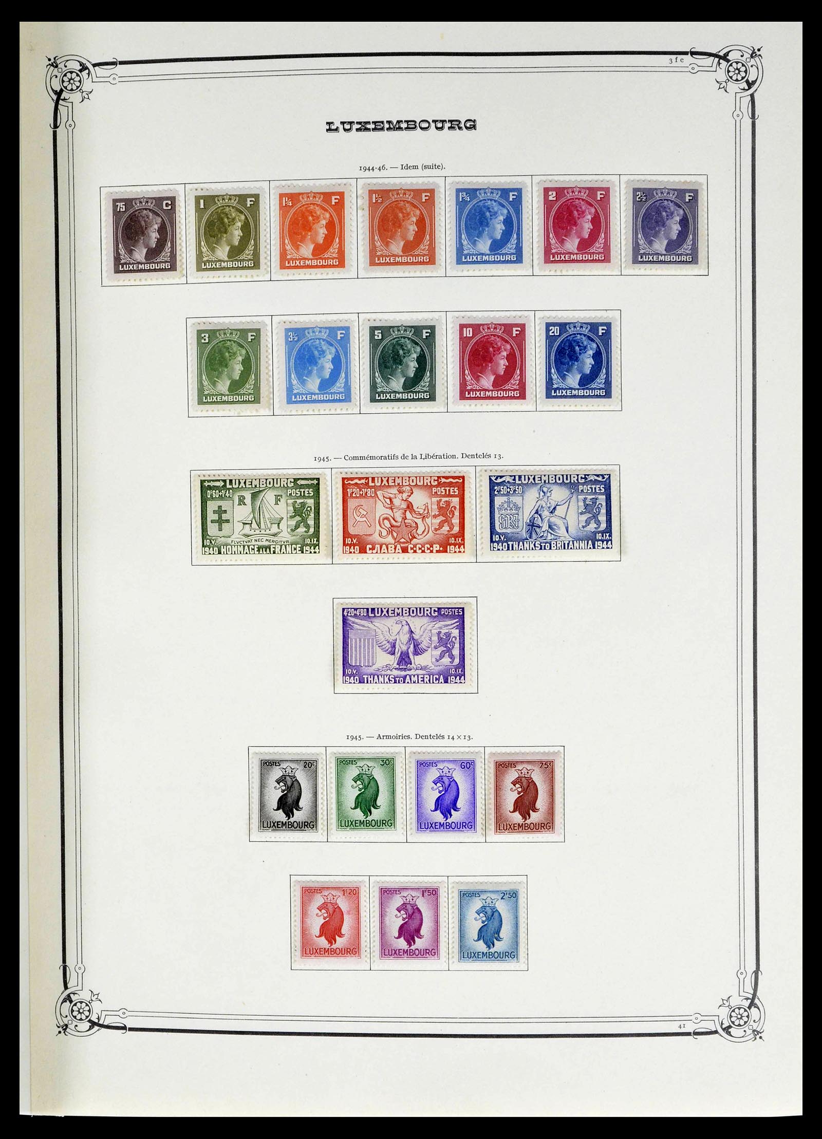 39142 0014 - Postzegelverzameling 39142 Luxemburg 1852-1991.