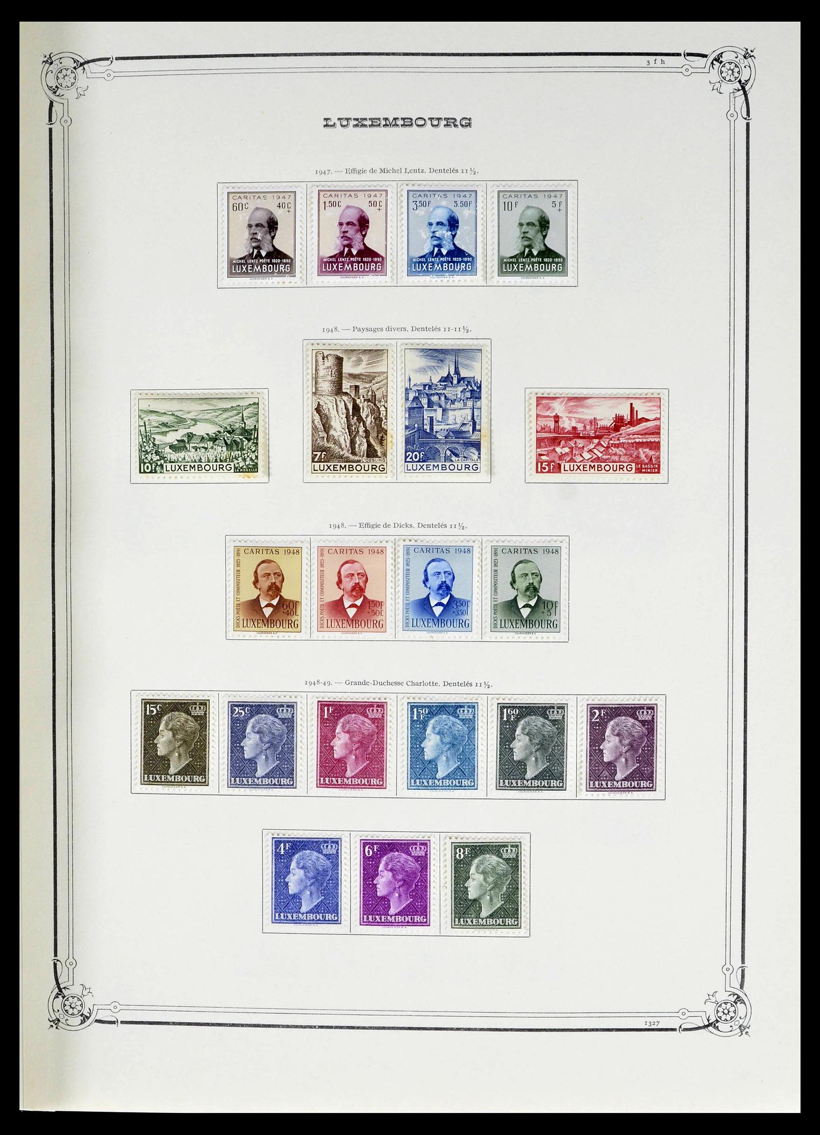 39142 0017 - Postzegelverzameling 39142 Luxemburg 1852-1991.